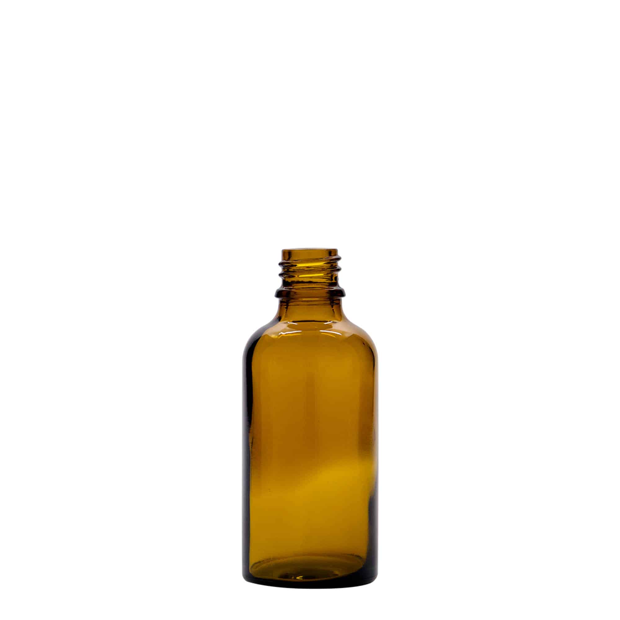 50 ml Pipet Şişesi Tıbbi, Cam, kahverengi-kırmızı, Ağız: DIN 18