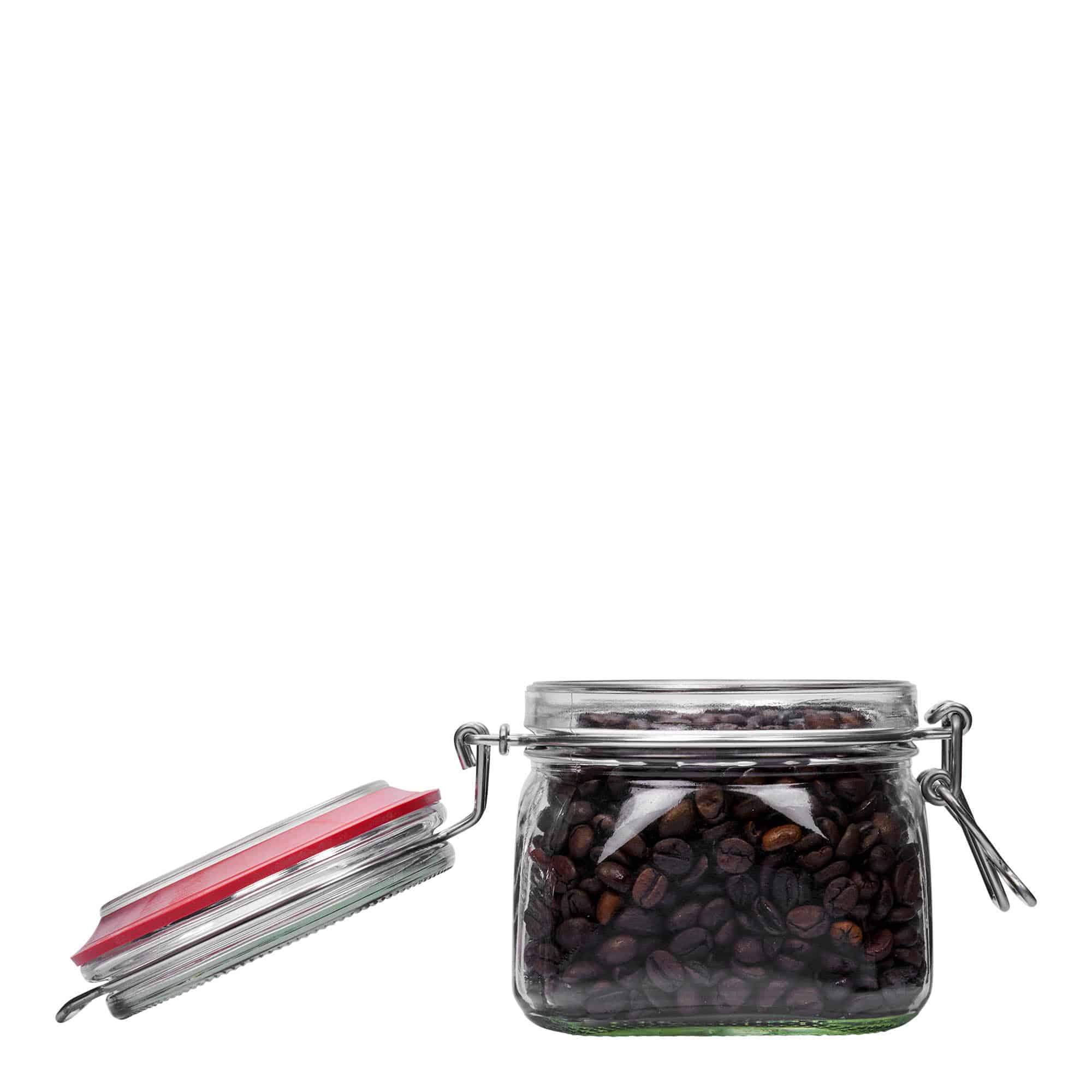 550 ml Tel mandallı kavanoz, kare, ağız: tel mandal kapak 550 ml Tel mandallı kavanoz, kare, ağız: tel mandal kapak