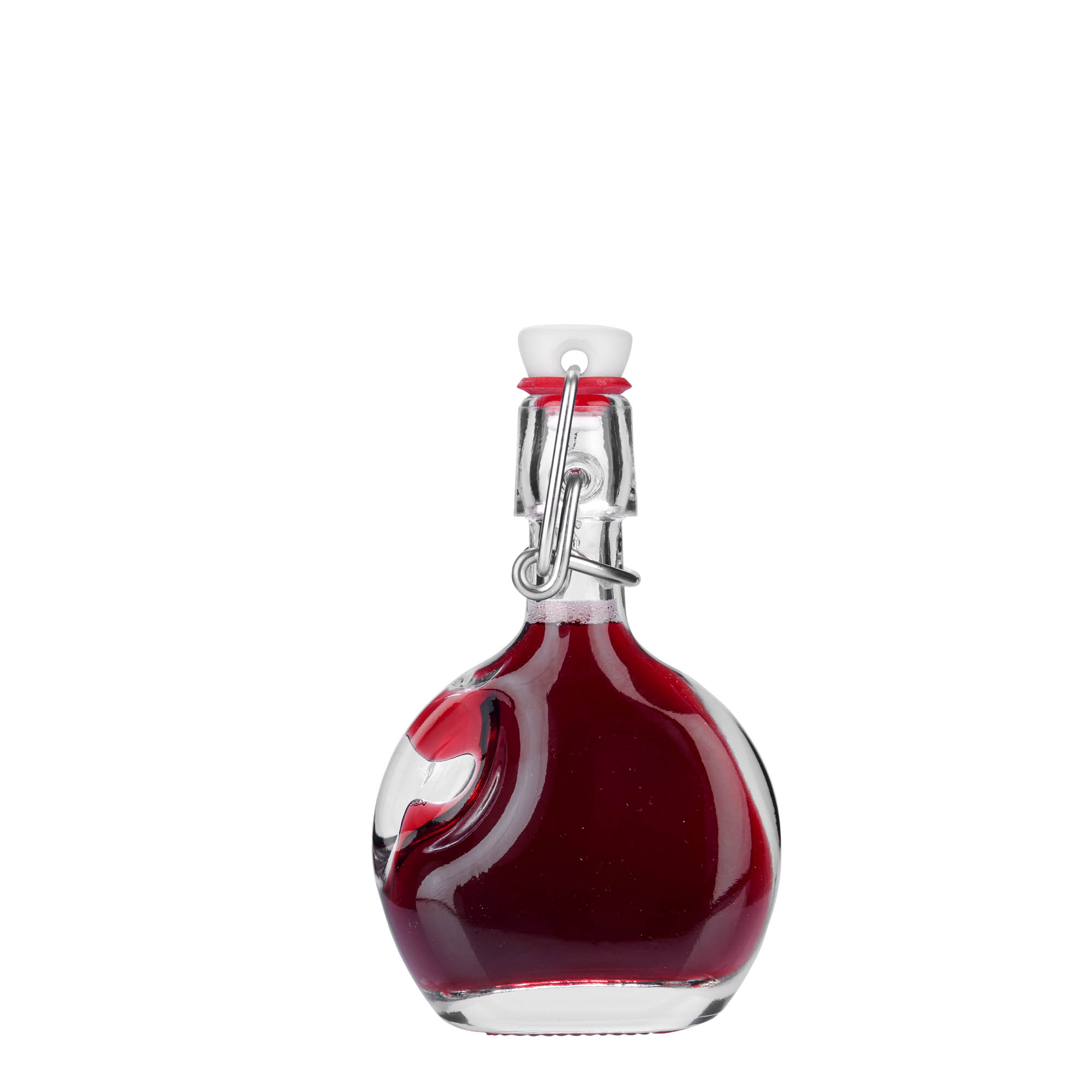 40 ml cam şişe 'Lukas', oval, ağız: mandallı kapak 40 ml cam şişe 'Lukas', oval, ağız: mandallı kapak