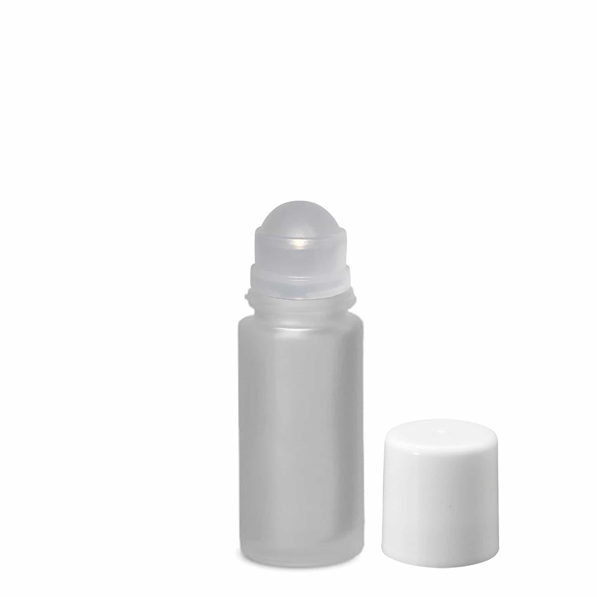 50 ml Roll-On Şişe, Cam, Buzlu, Ağız: Vidalı Kapak