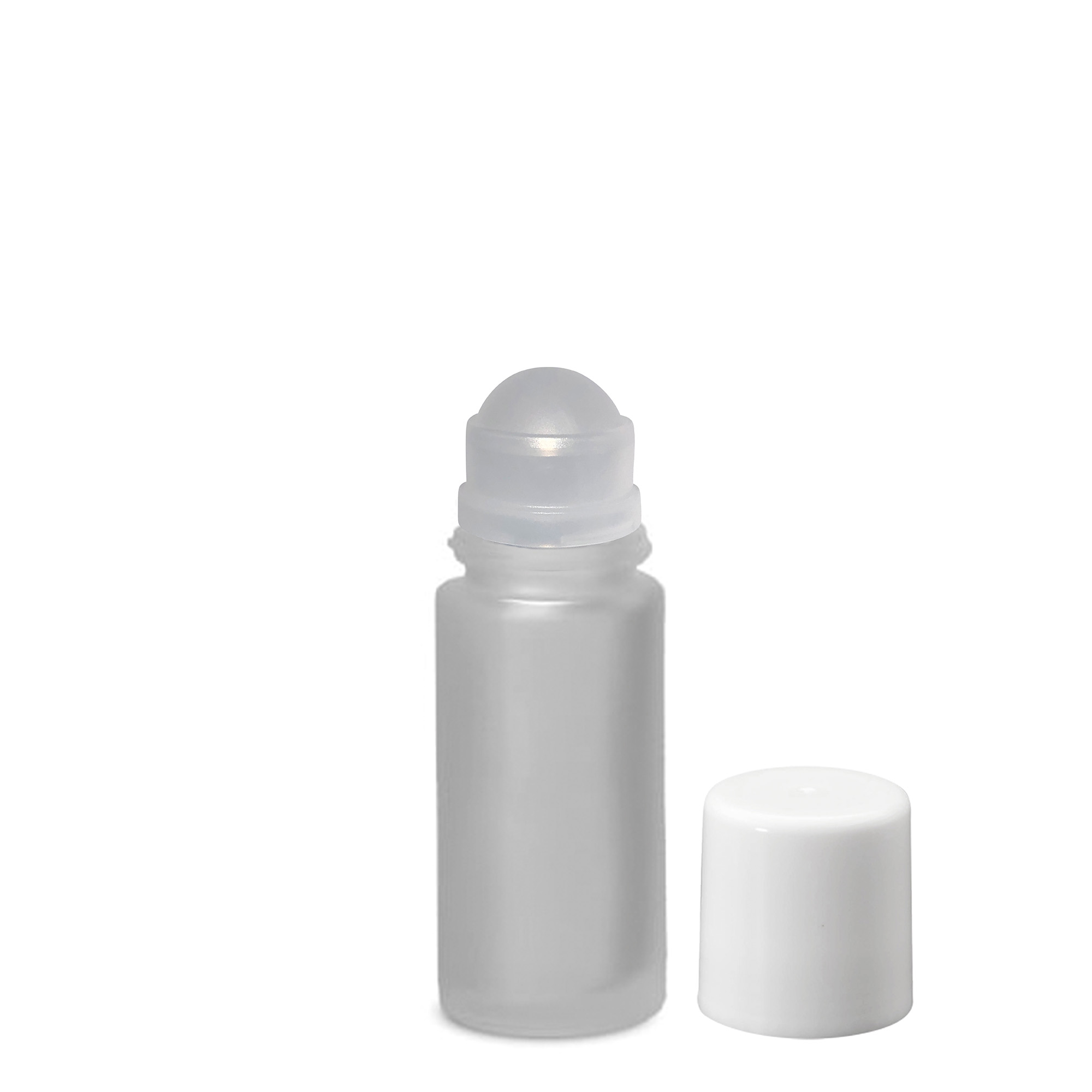 50 ml Roll-On Şişe, Cam, Buzlu, Ağız: Vidalı Kapak
