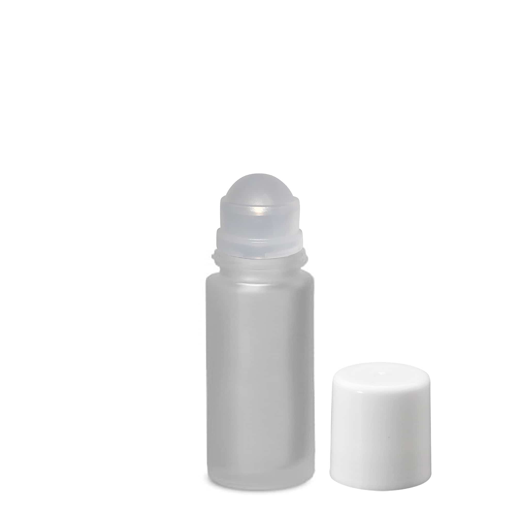 50 ml Roll-On Şişe, Cam, Buzlu, Ağız: Vidalı Kapak