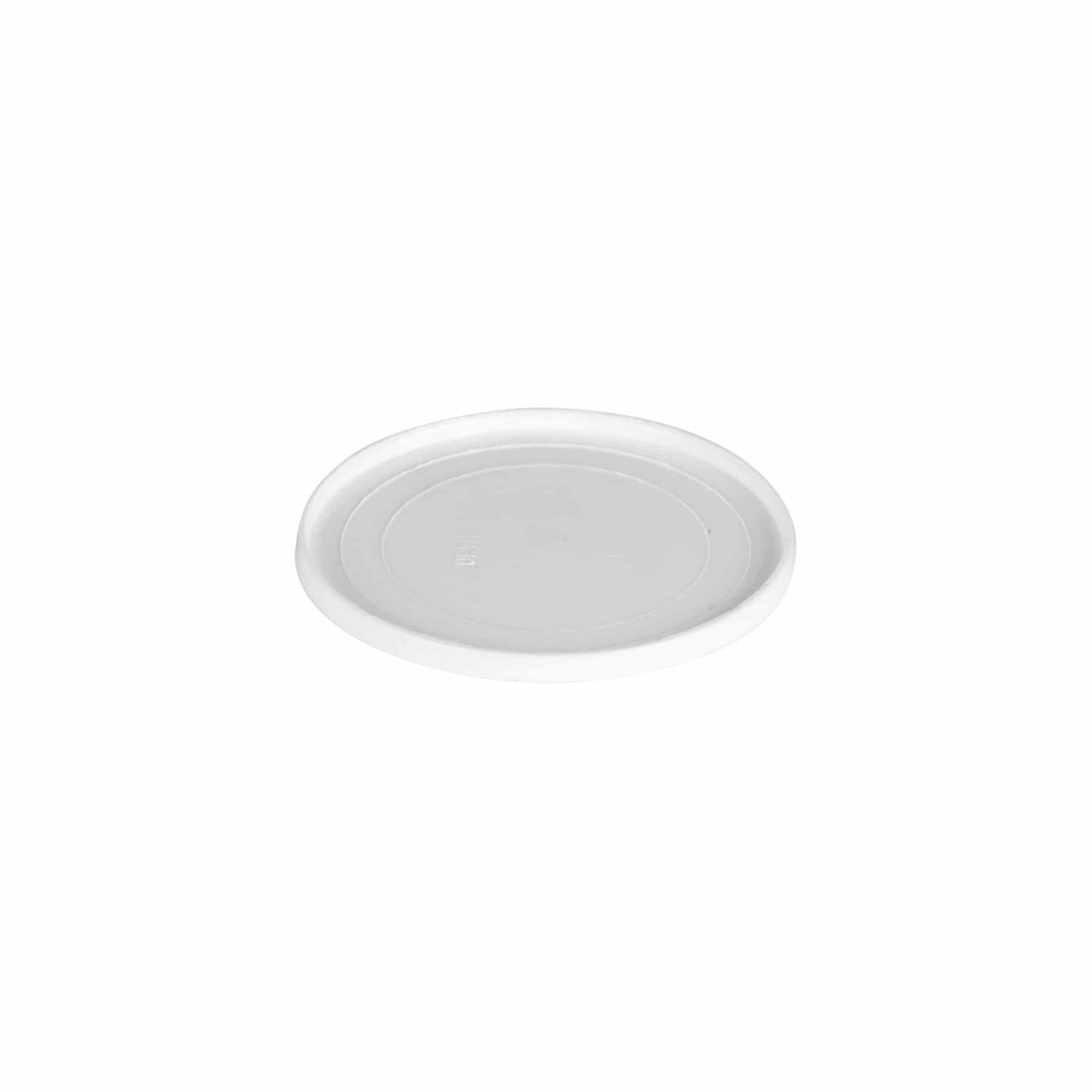 Kapak diski 30 ml 'Bianca' için, PP plastik, beyaz