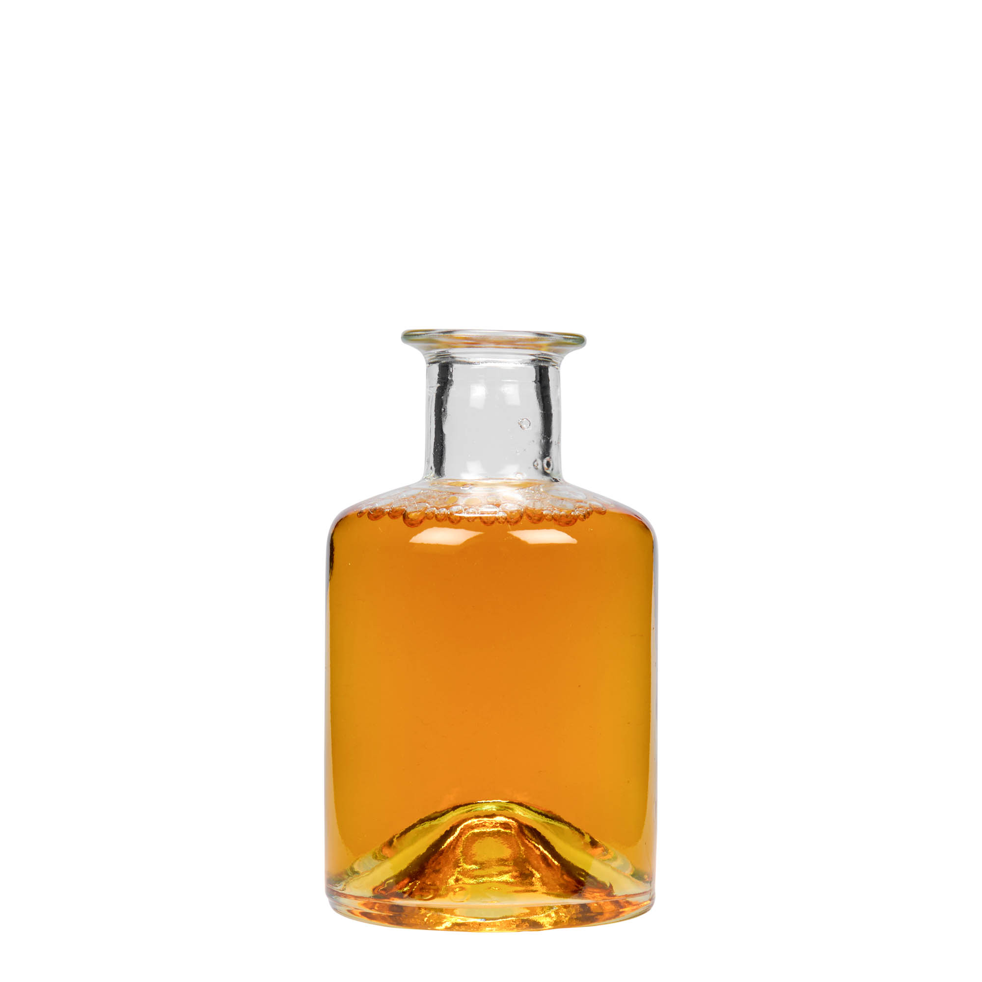 200 ml cam şişe eczacı, ağız: mantar