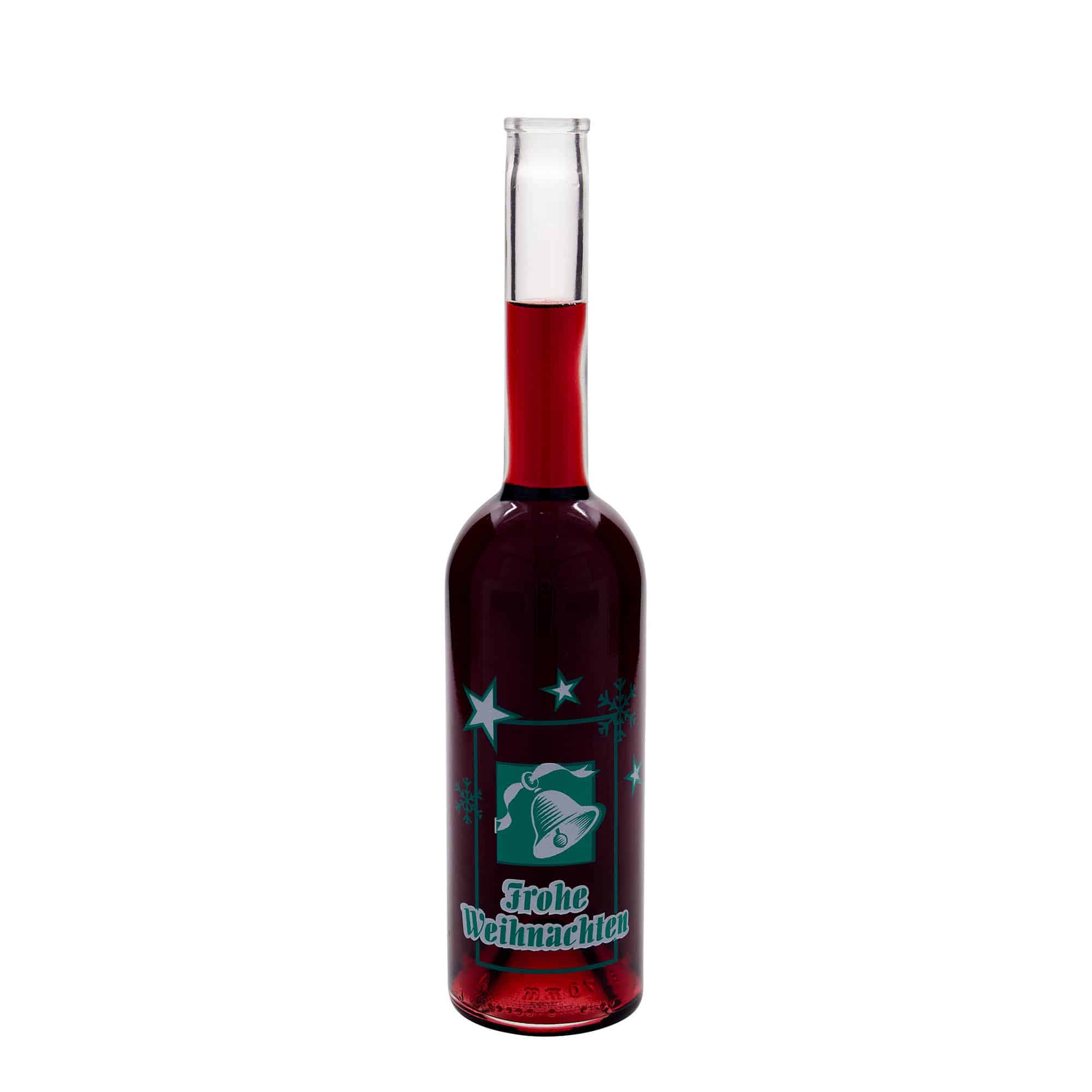 500 ml Cam Şişe 'Opera', Motif: Mutlu Noeller, Ağız: Mantar