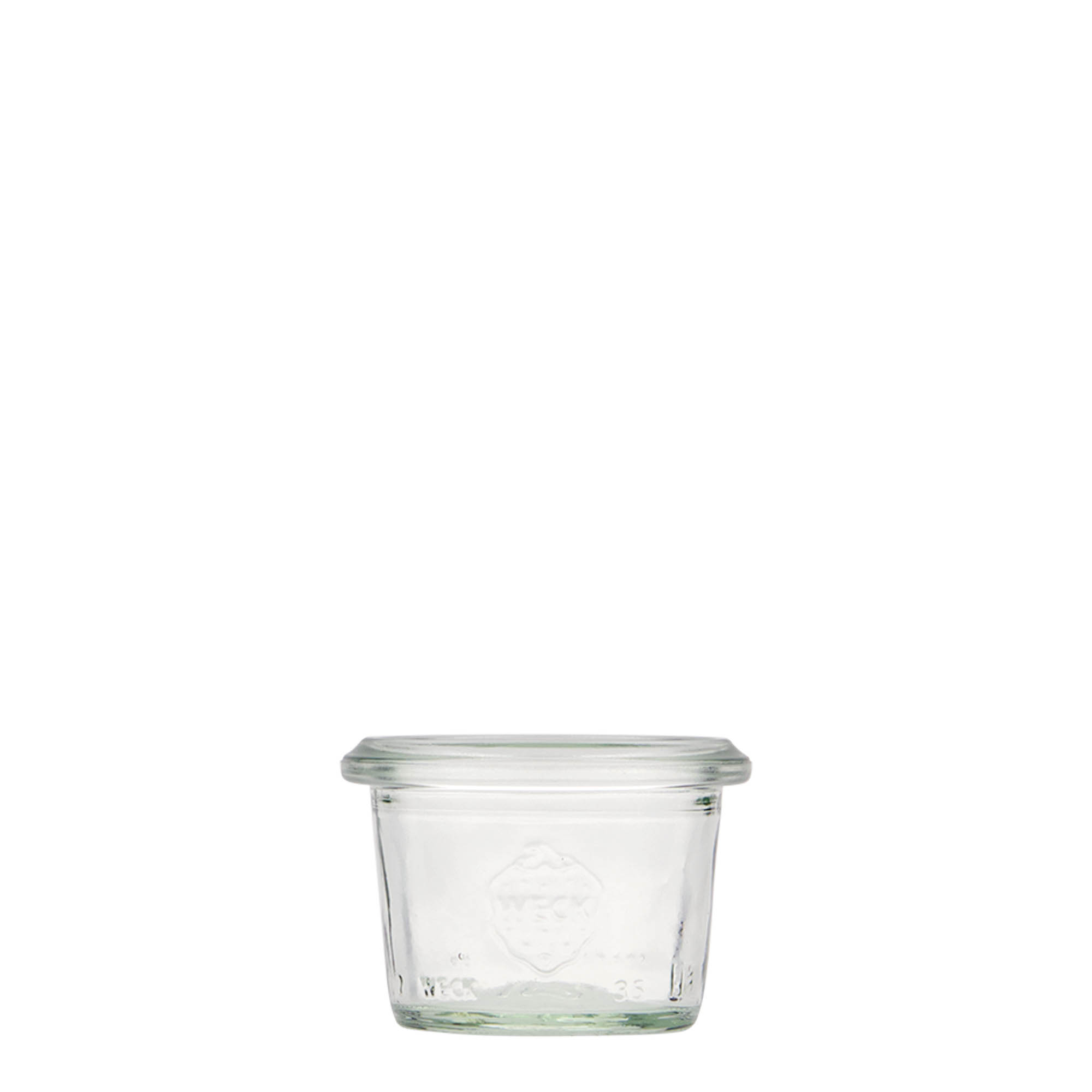 35 ml WECK ters kavanoz, ağız: yuvarlak kenar