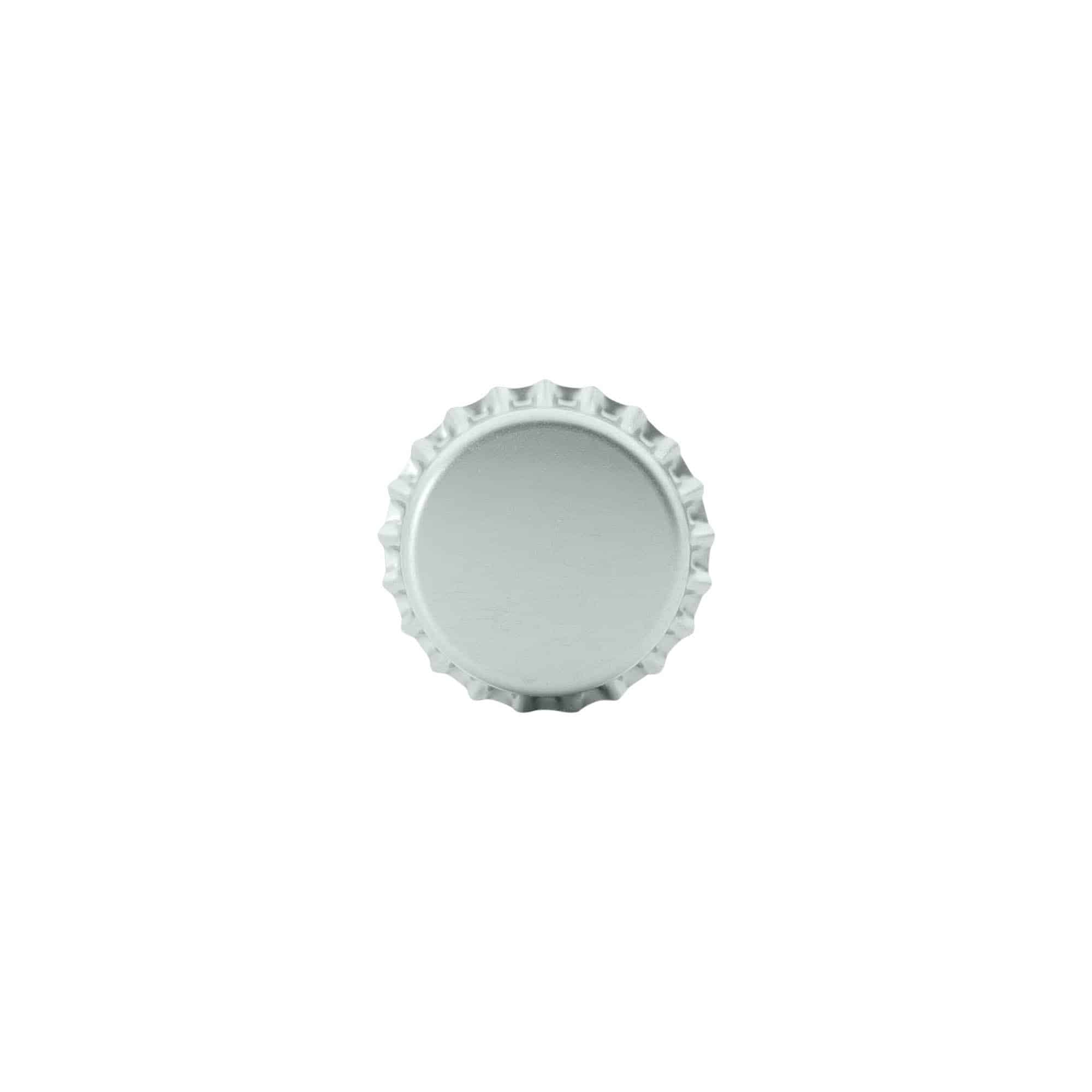 26 mm metal gümüş şişe kapağı