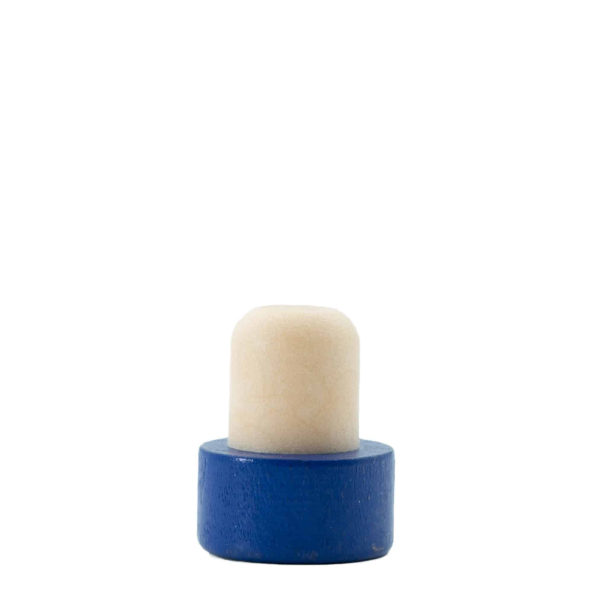 Sap mantarı 19 mm, Ahşap/Plastik, mavi, ağız için: Mantar
