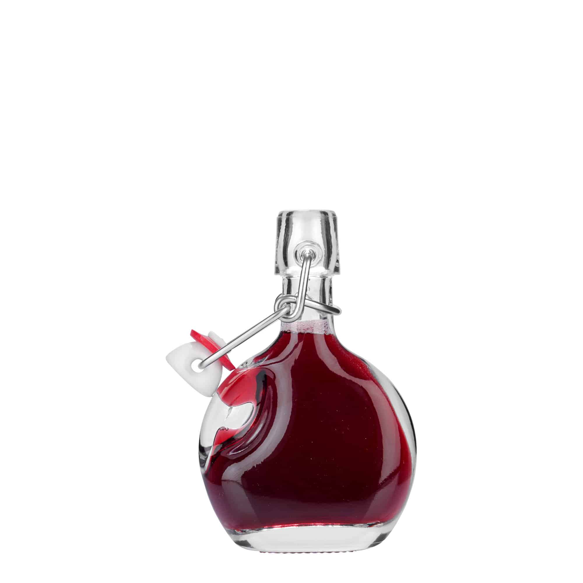 40 ml cam şişe 'Lukas', oval, ağız: mandallı kapak 40 ml cam şişe 'Lukas', oval, ağız: mandallı kapak