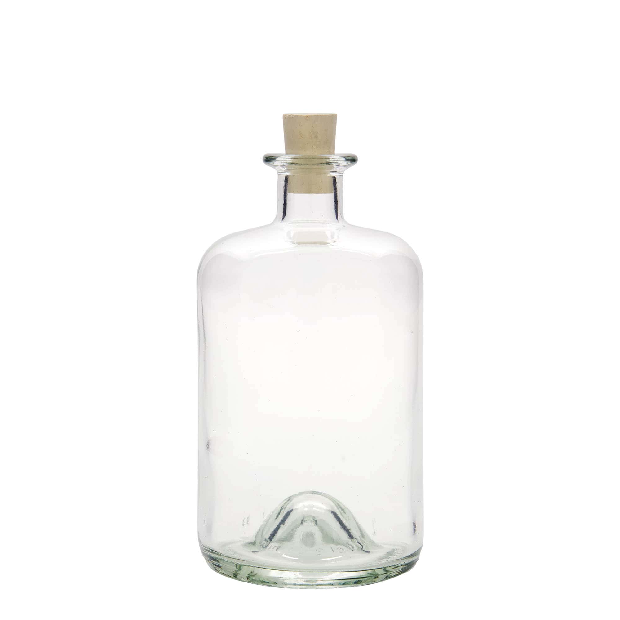 700 ml Eczacı Cam Şişesi, Ağız: Mantar