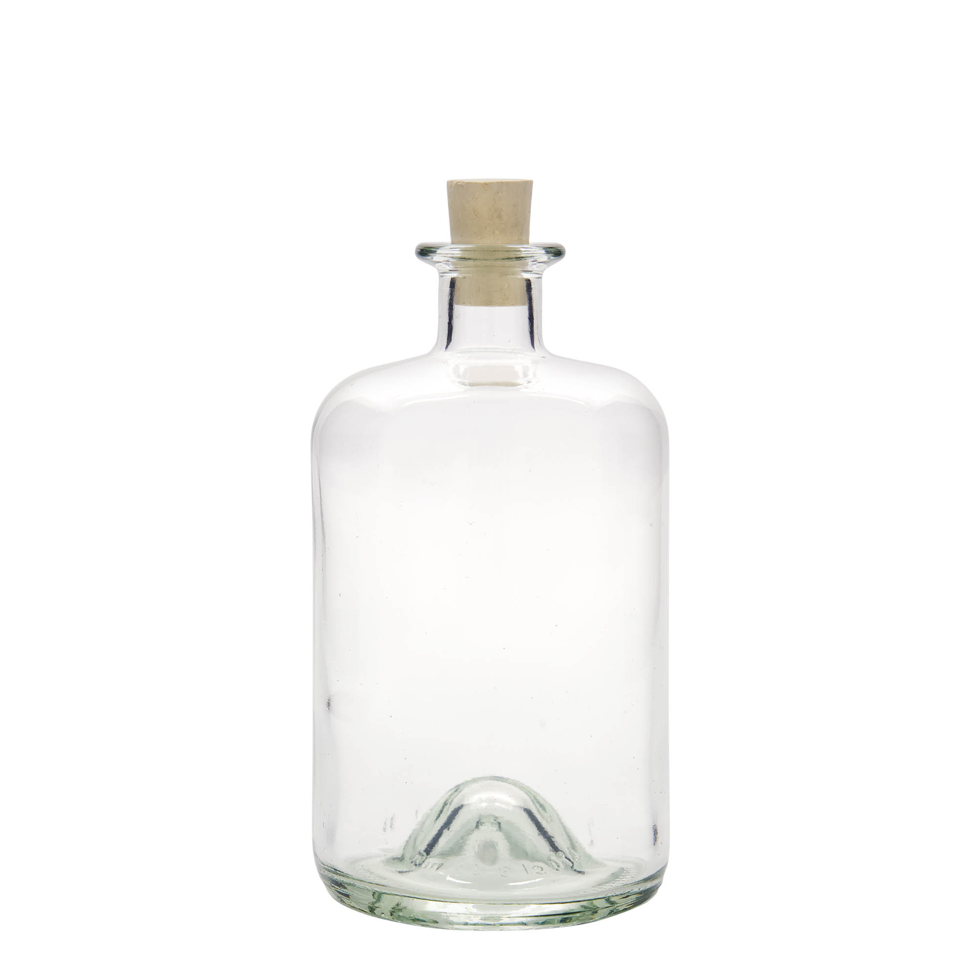 700 ml Eczacı Cam Şişesi, Ağız: Mantar