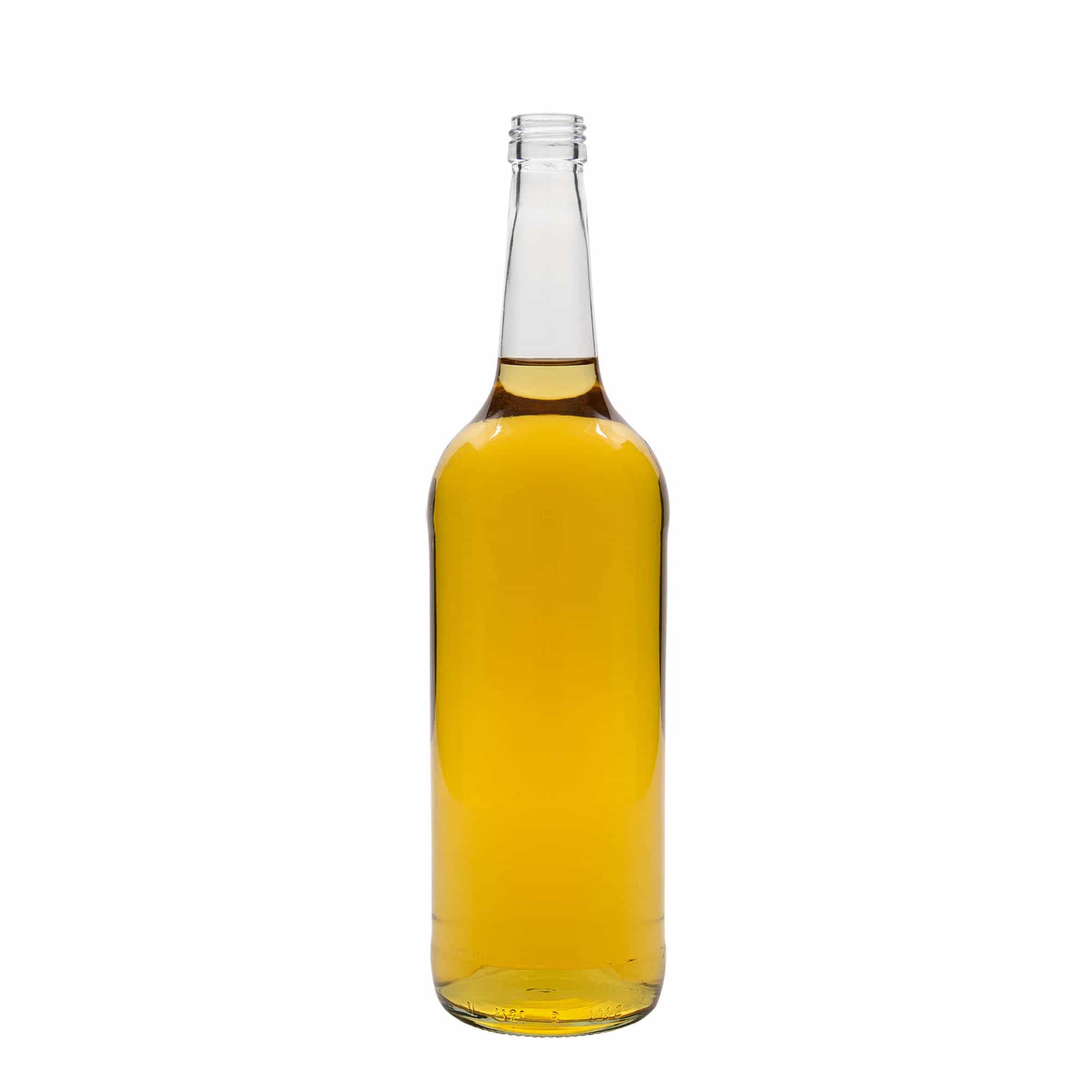 1.000 ml Cam şişe düz boyun, ağız: PP 28