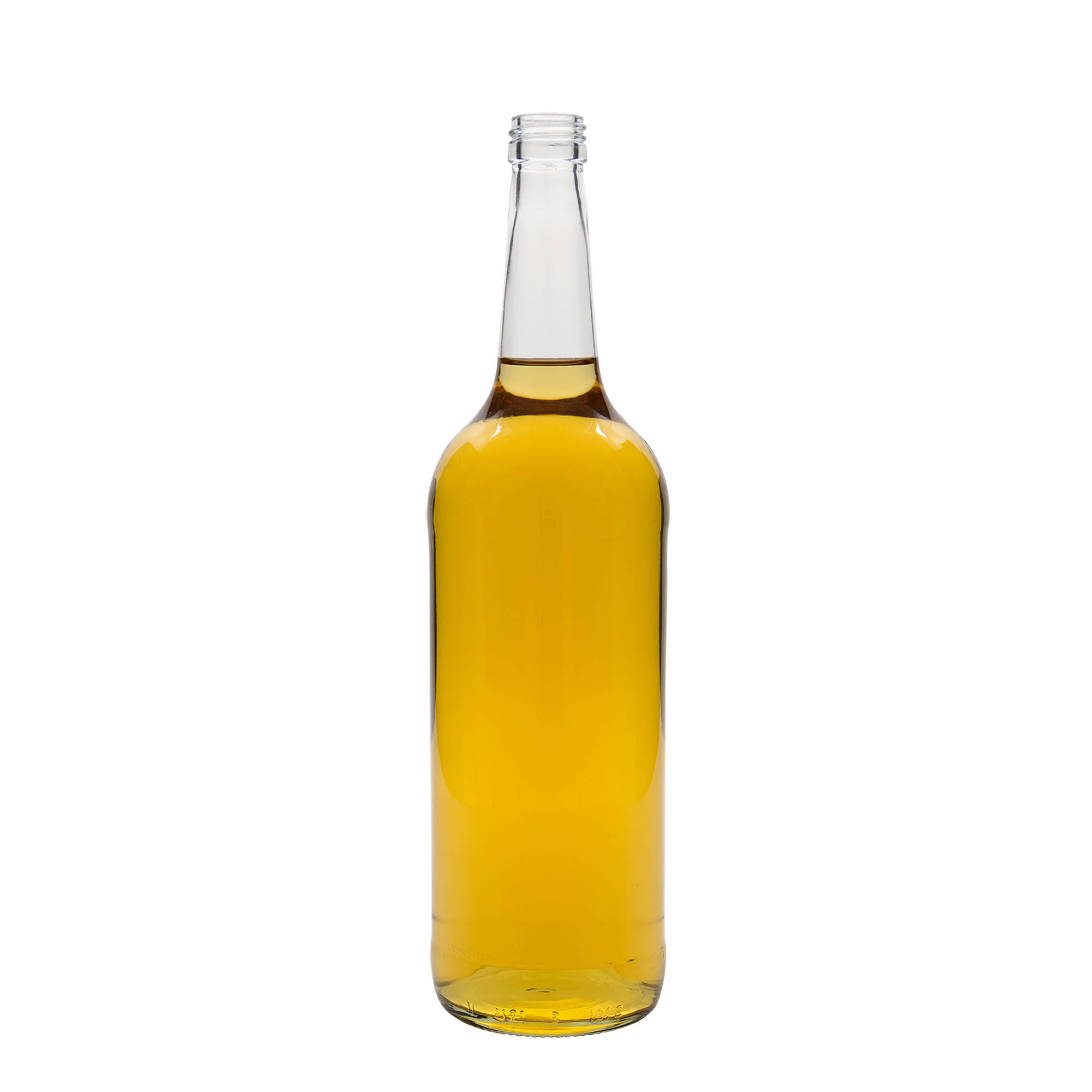 1.000 ml Cam şişe düz boyun, ağız: PP 28