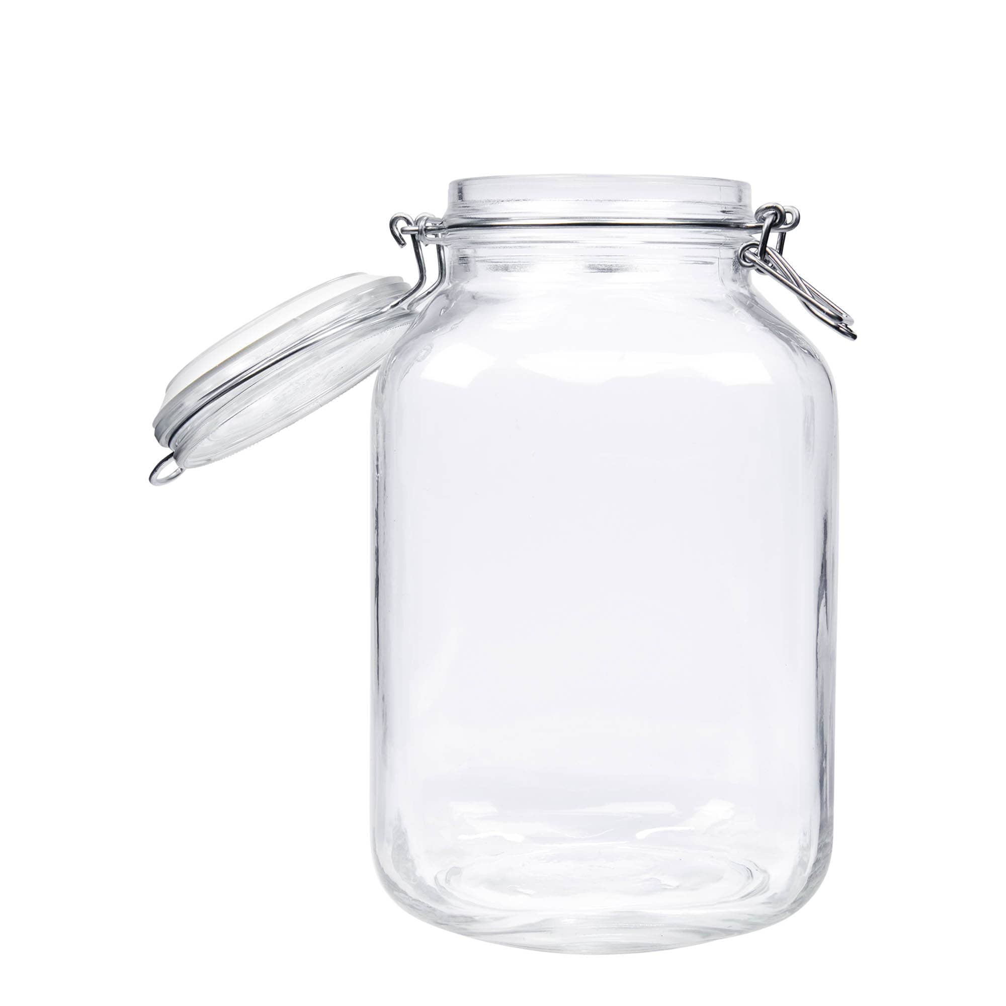 3.000 ml Tel Mandallı Kavanoz 'Fido', kare, Ağız: Tel Mandallı Kapatma 3.000 ml Tel Mandallı Kavanoz 'Fido', kare, Ağız: Tel Mandallı Kapatma