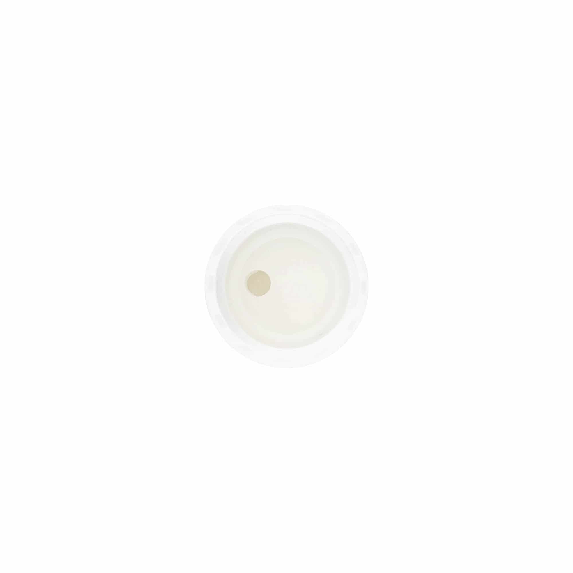 Vida kapak Disc Top, PP plastik, beyaz, ağız çapı için: 20/410 Vida kapak Disc Top, PP plastik, beyaz, ağız çapı için: 20/410