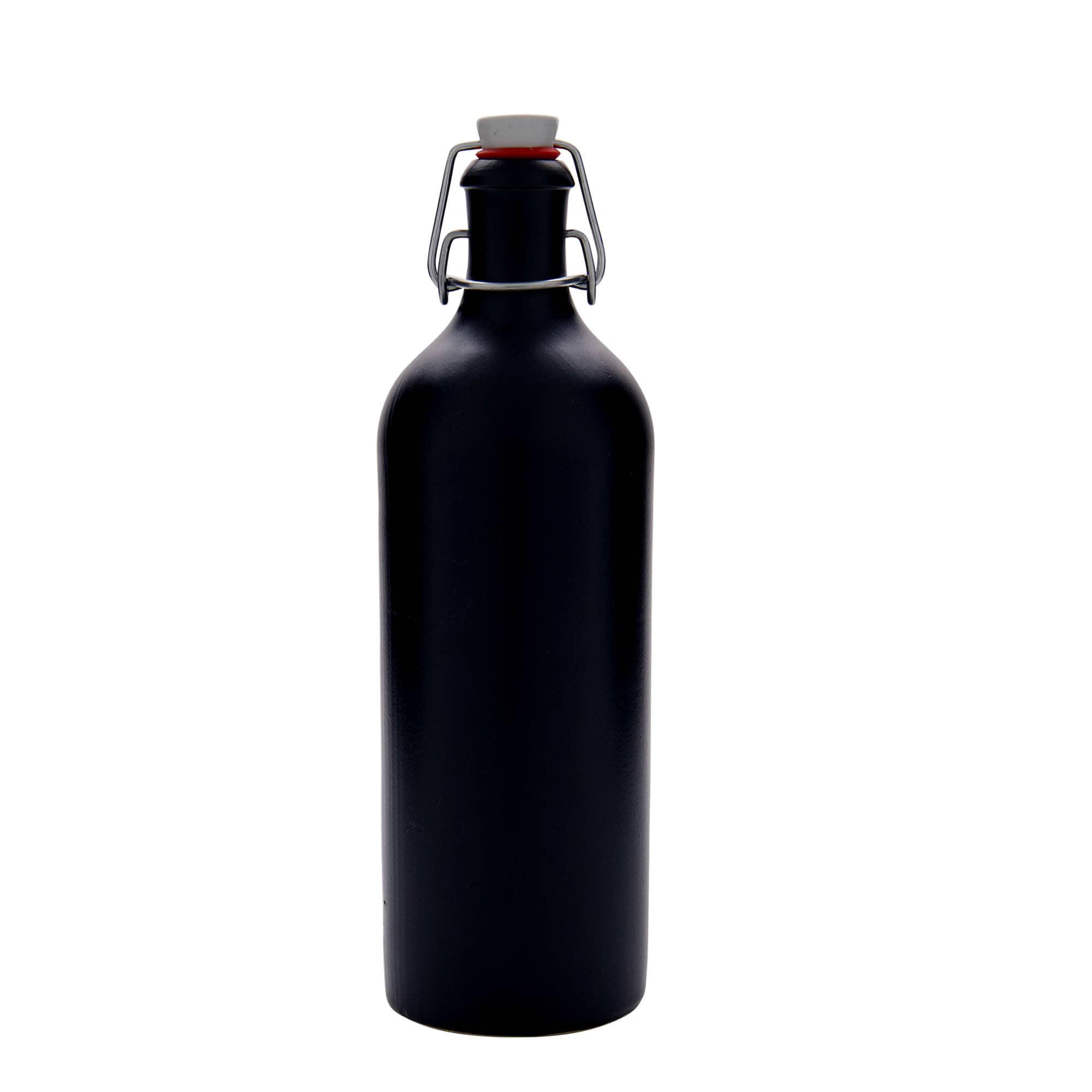 750 ml toprak testi, taş seramik, siyah, ağız: mandallı kapak 750 ml toprak testi, taş seramik, siyah, ağız: mandallı kapak