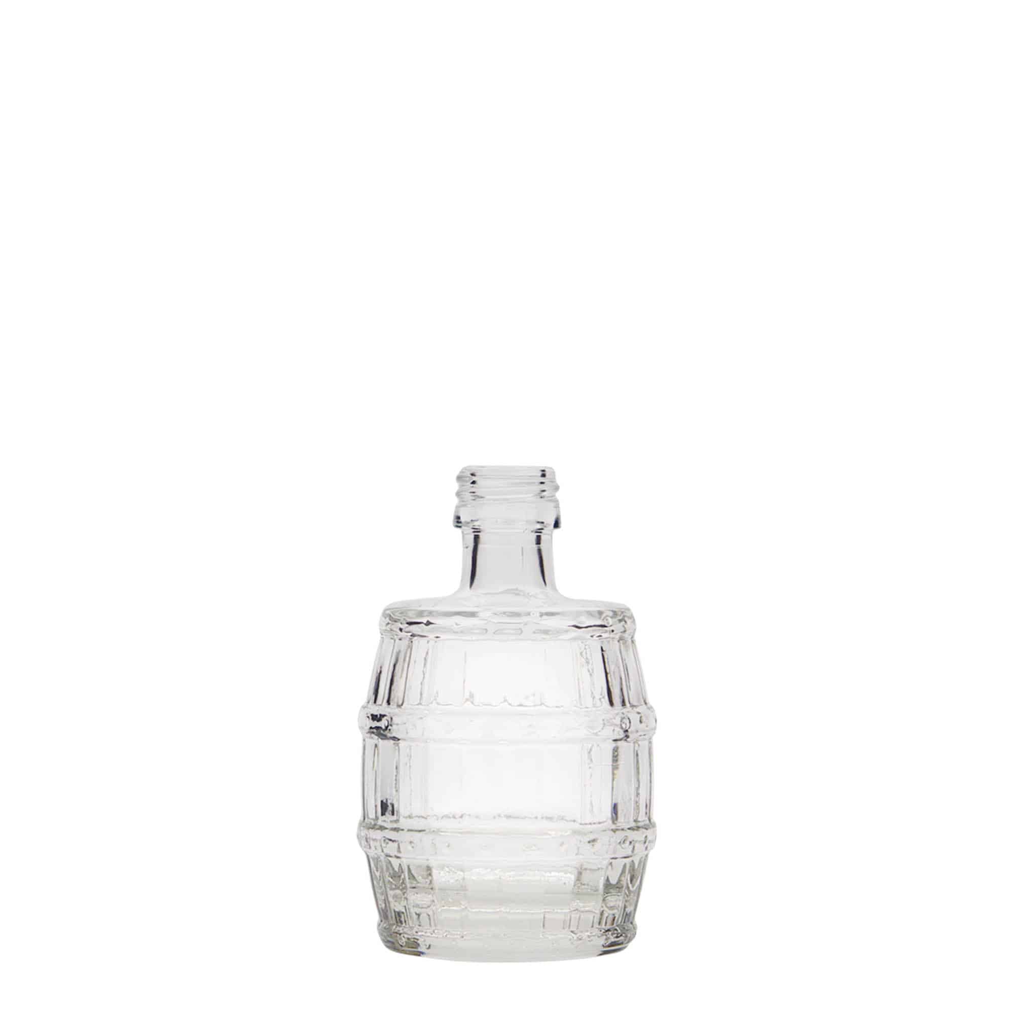 50 ml cam şişe 'Fass', ağız: PP 18 50 ml cam şişe 'Fass', ağız: PP 18