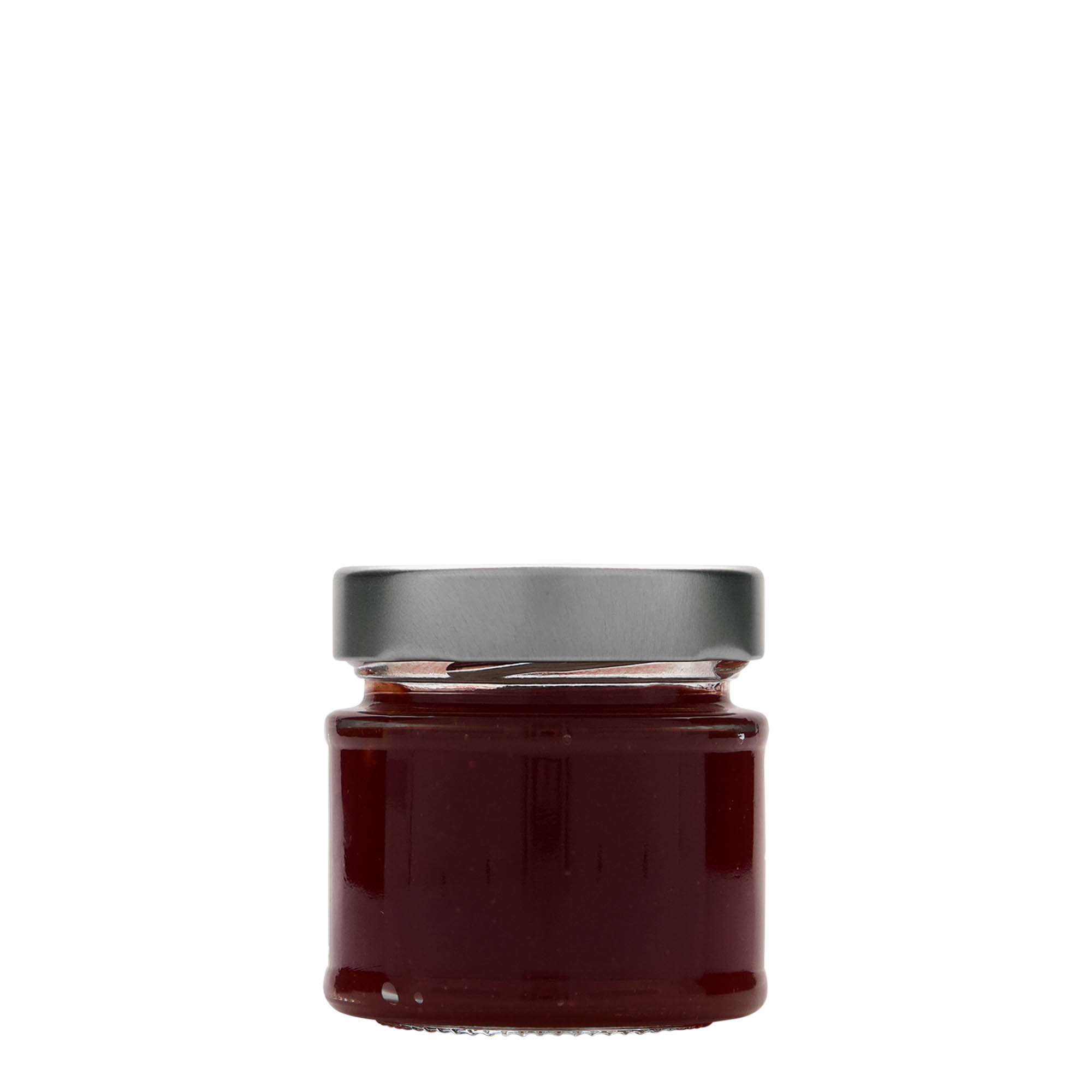 156 ml Yuvarlak Cam 'Enjoy', Ağız: Derin Vidalı Kapak (DTO 63)