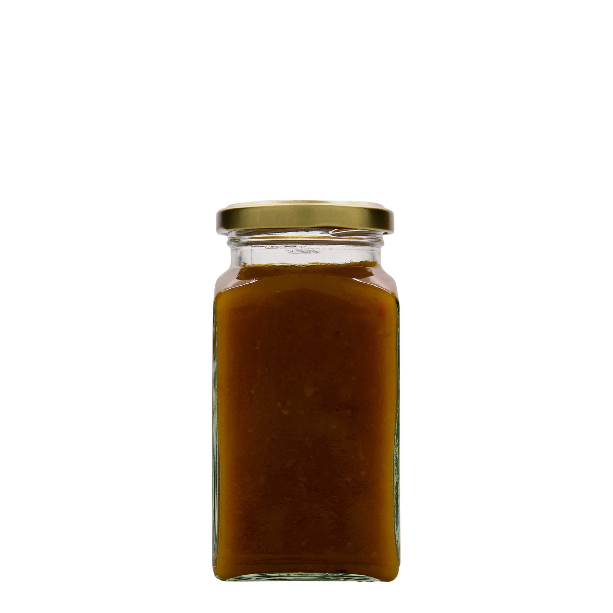 312 ml kare cam, ağız: vidalı kapak (TO 58)