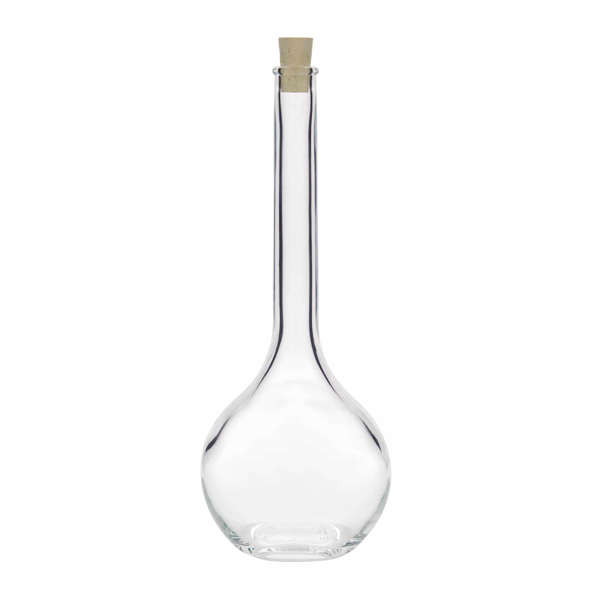 500 ml cam şişe 'Contessa', oval, ağız: mantar
