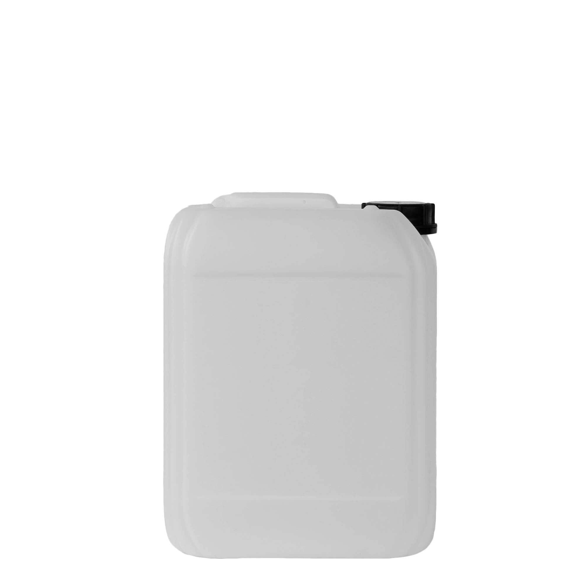 10 l kanister, dikdörtgen, HDPE plastik, doğal, ağız: ND 55