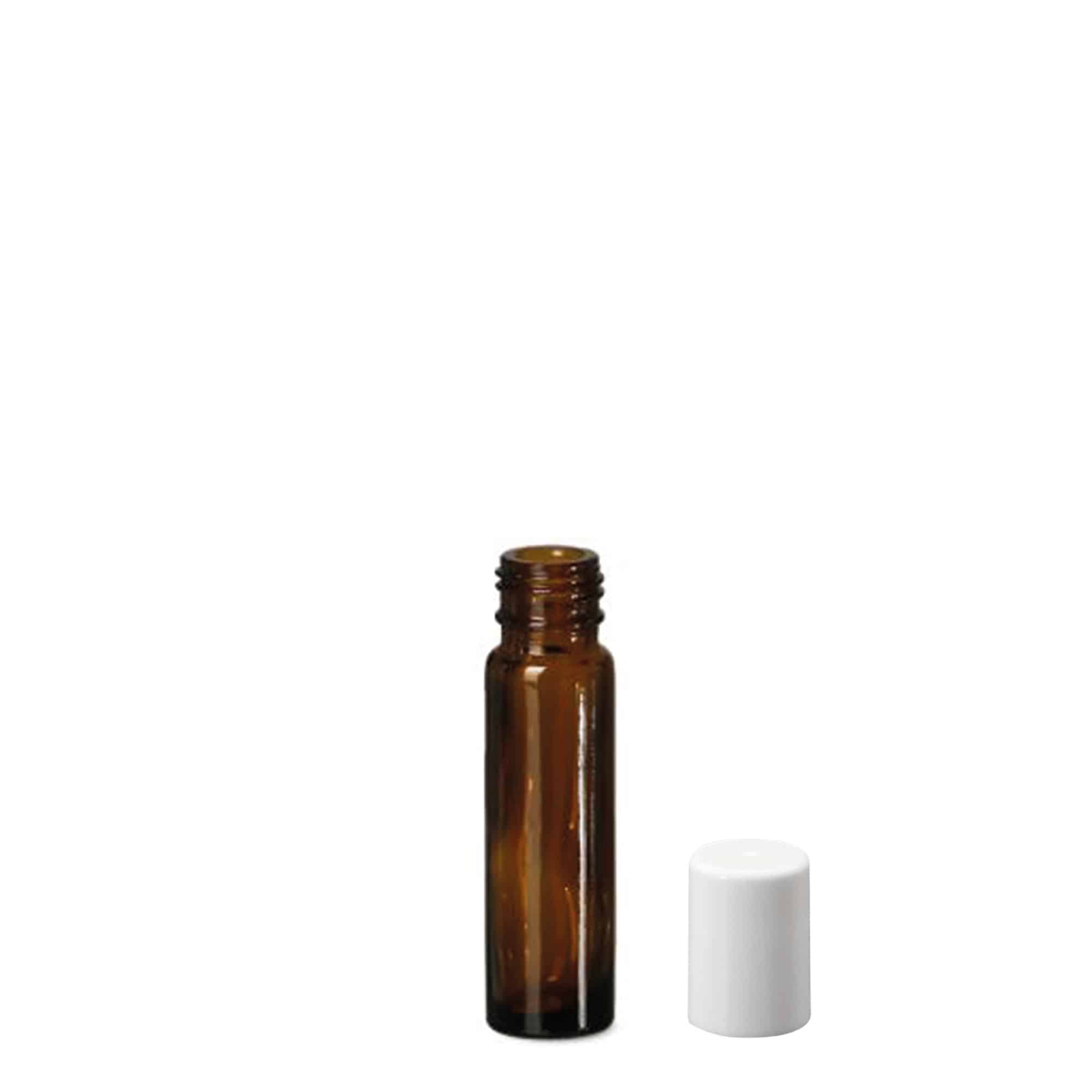 10 ml Roll-On şişe, cam, kahverengi, ağız: vidalı kapak