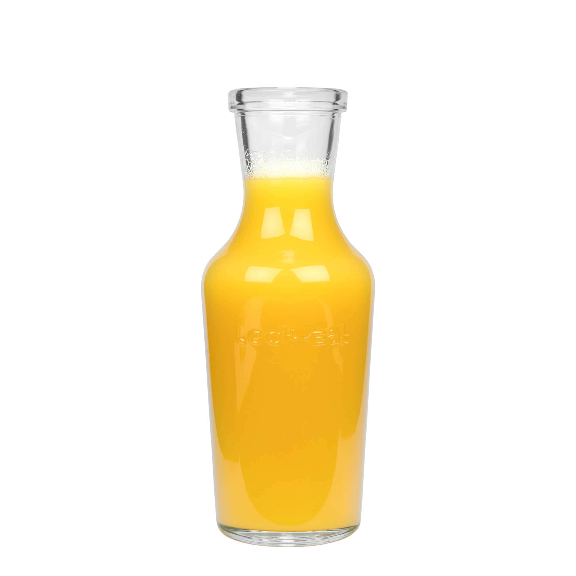 1.000 ml Cam Karaf 'Lock-Eat', Ağız: Tel Mandallı Kapak