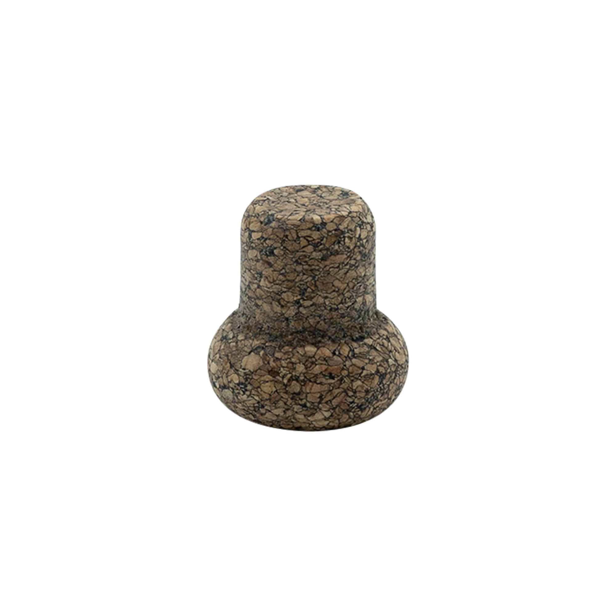 Sap mantarı 'Barrel' 22,5 mm, Corkcoal, ağızlık için: Mantar
