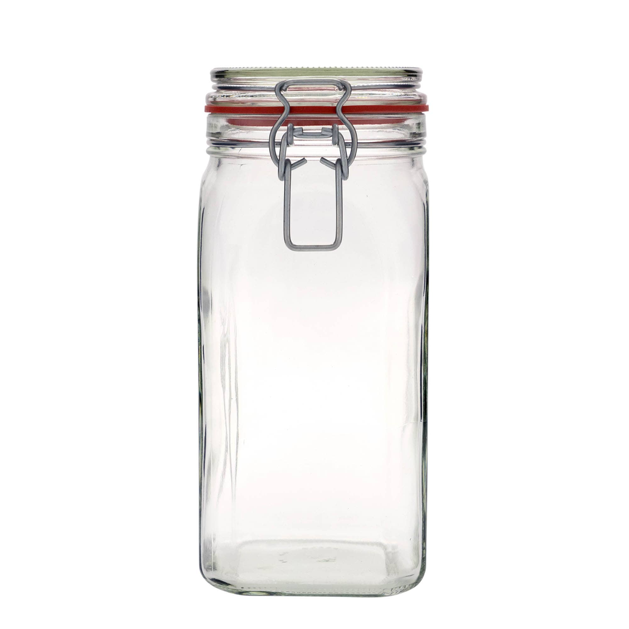 1.540 ml Tel mandallı kavanoz #, kare, ağız: tel mandal kapak