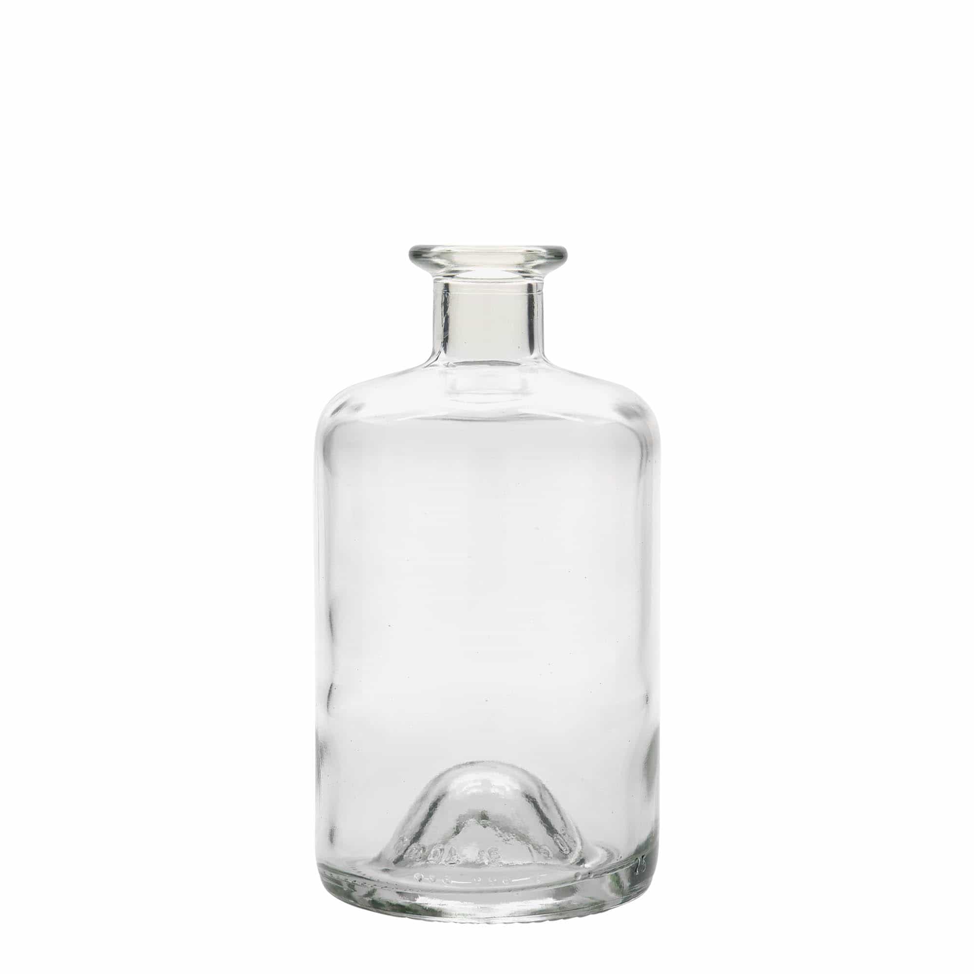 500 ml Eczacı Cam Şişesi, Ağız: Mantar