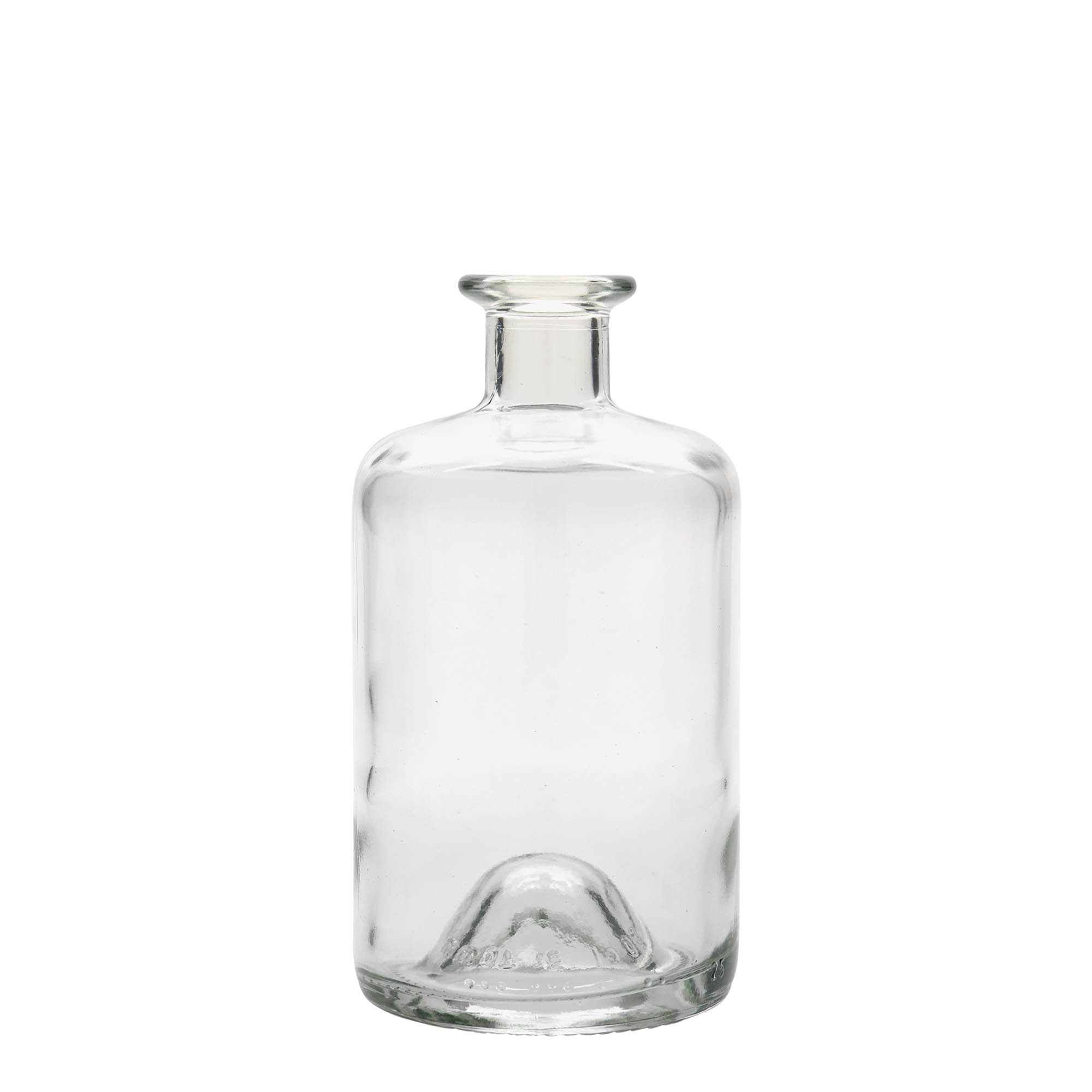 500 ml Eczacı Cam Şişesi, Ağız: Mantar