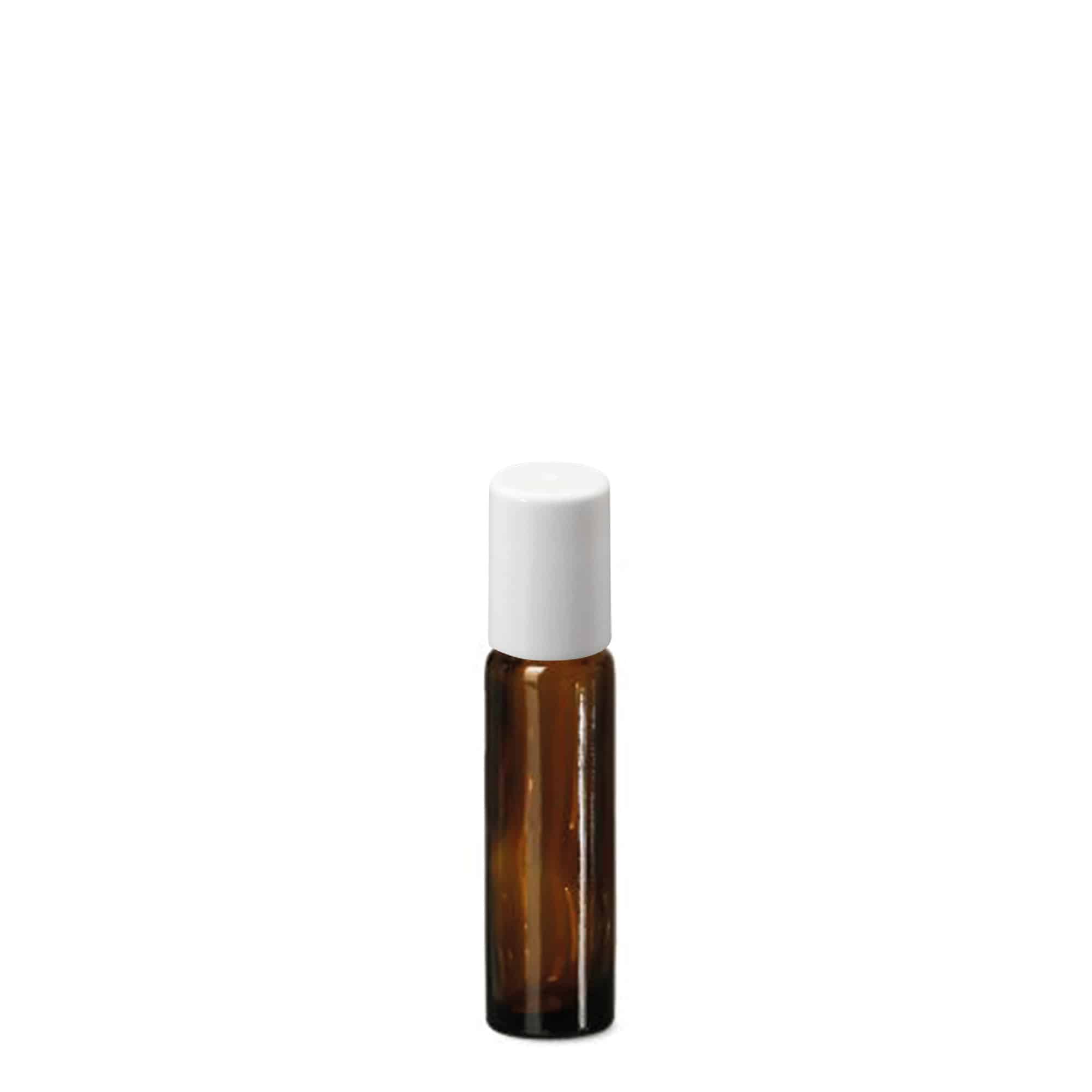 10 ml Roll-On şişe, cam, kahverengi, ağız: vidalı kapak