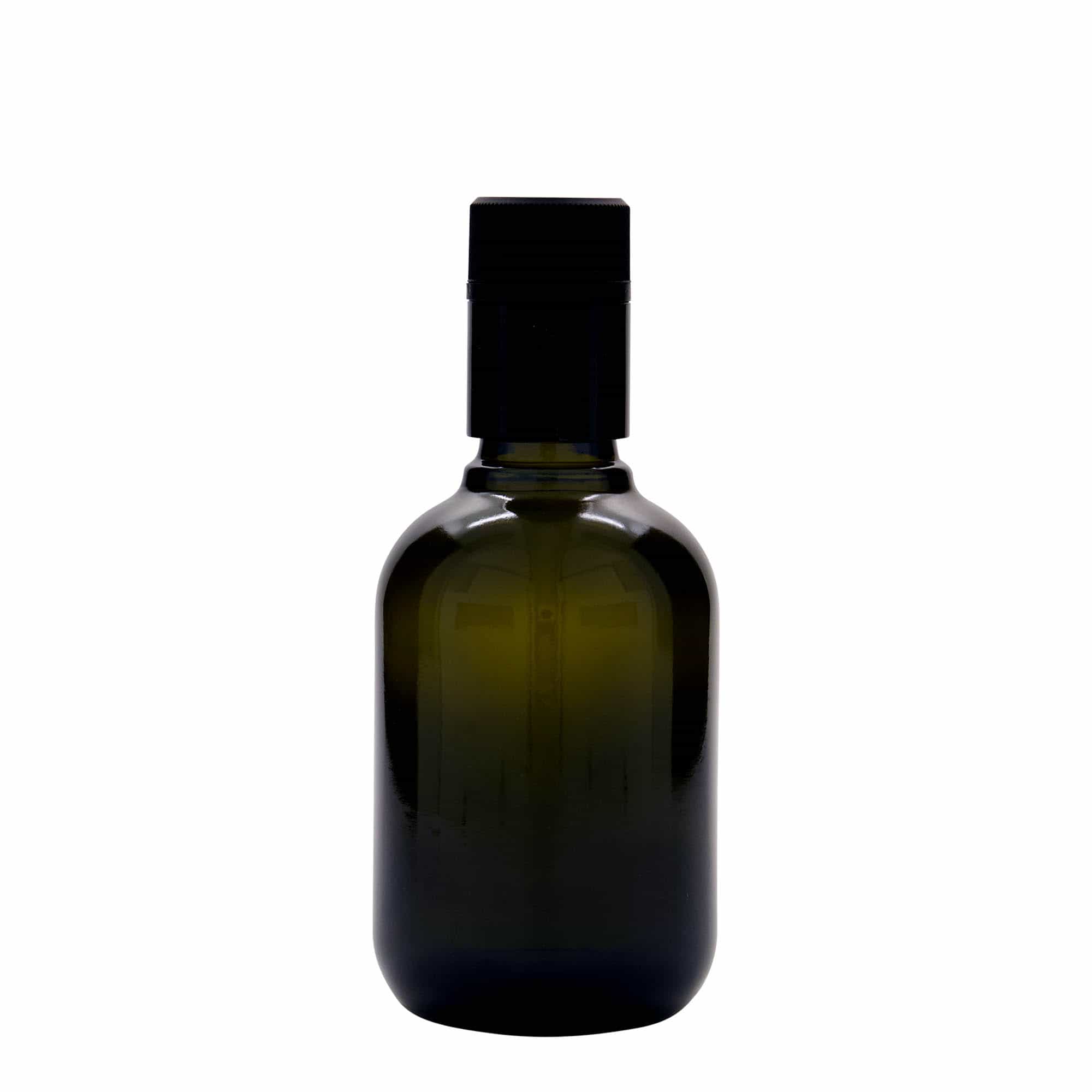250 ml Sirke-/Yağ Şişesi 'Biolio', Cam, antik yeşil, Ağız: DOP