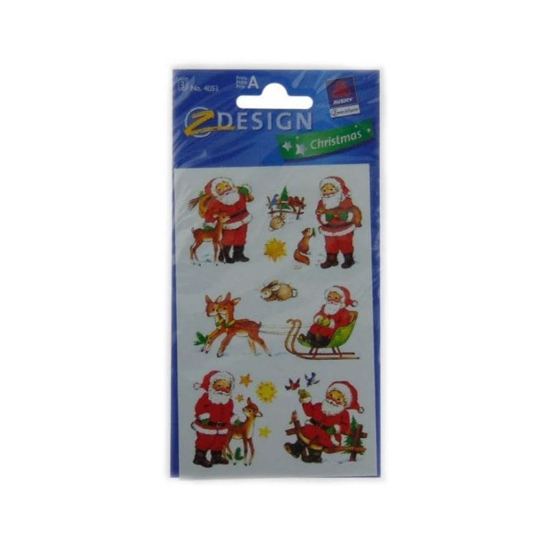 Zweckform Etiket 'Noel Baba', Kağıt, Çok Renkli