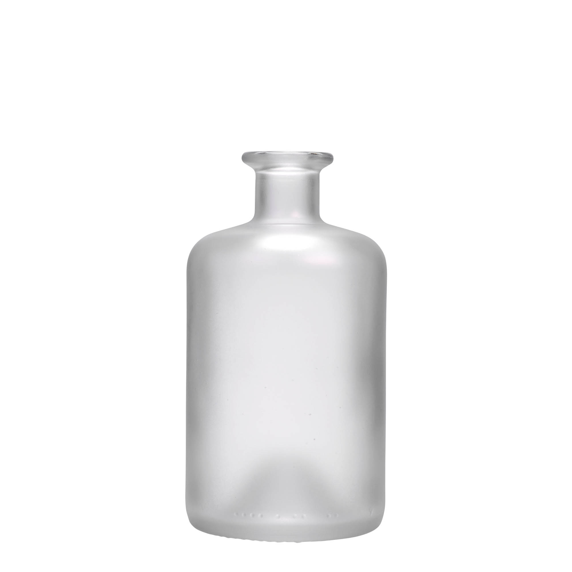500 ml Cam Şişe Eczacı, buzlu, Ağız: Mantar