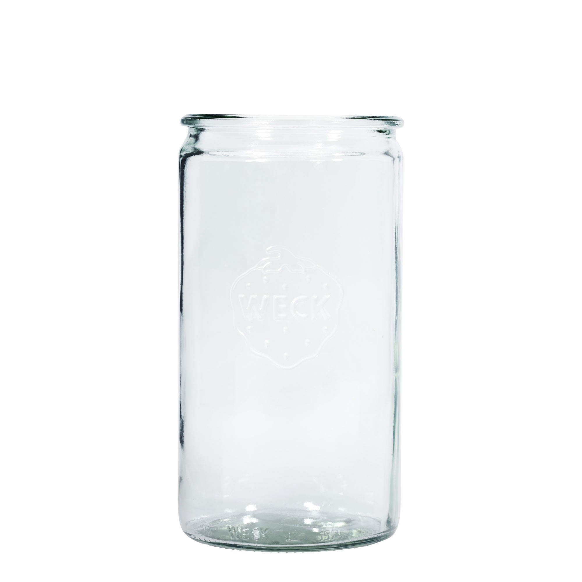 1.575 ml WECK Silindir Camı, Ağız: Yuvarlak Kenar