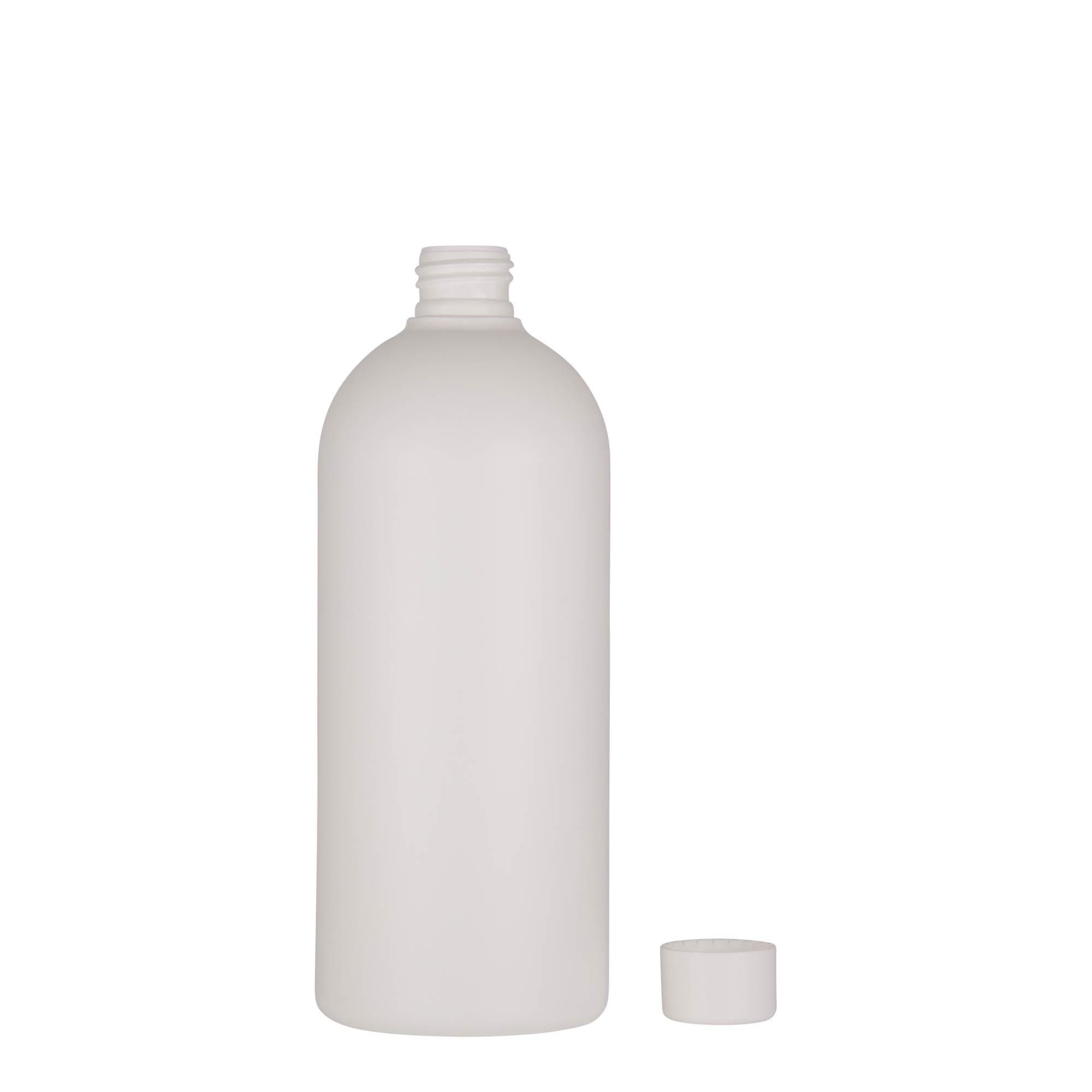 500 ml plastik şişe 'Tuffy', HDPE, beyaz, ağız: 24/410 500 ml plastik şişe 'Tuffy', HDPE, beyaz, ağız: 24/410