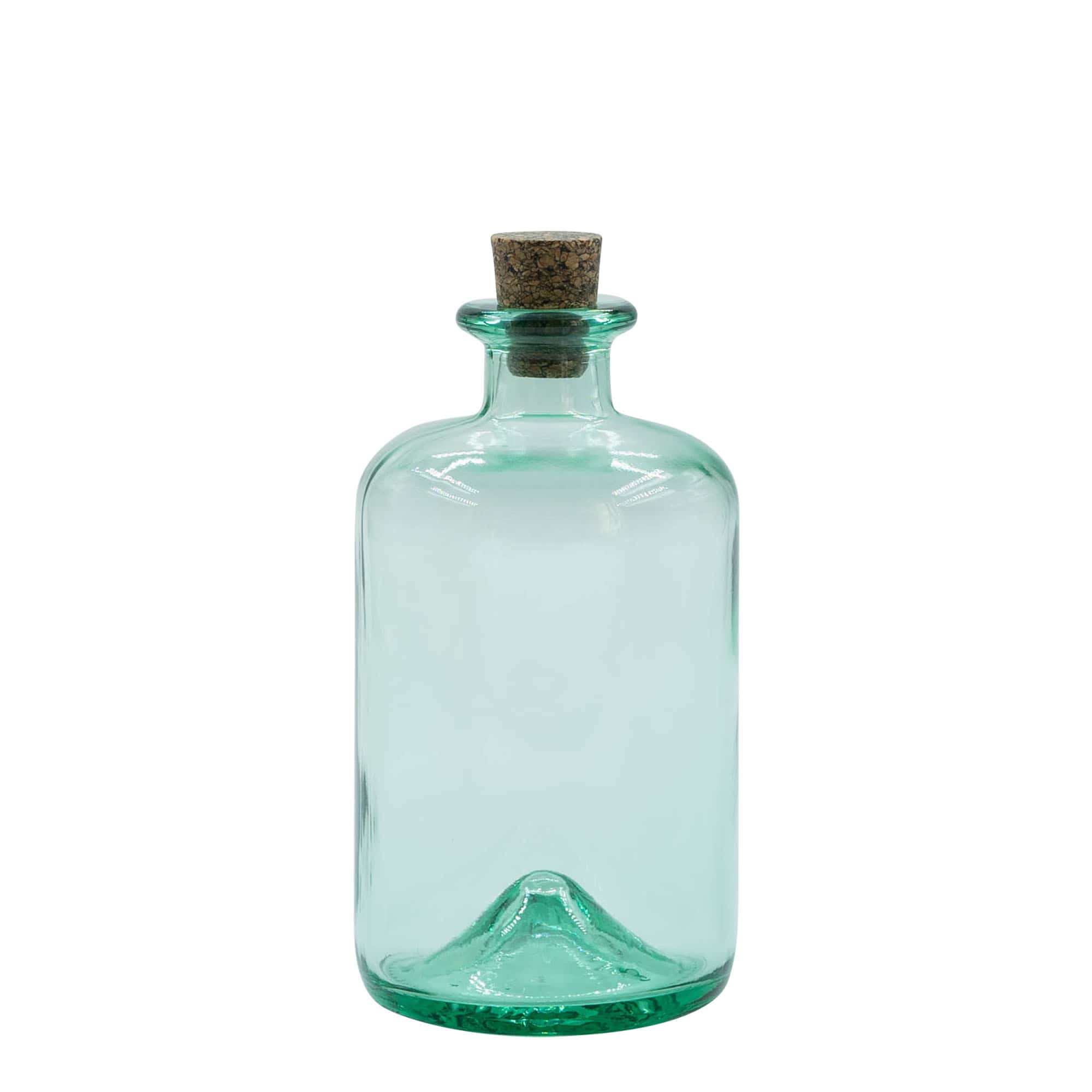 500 ml cam şişe 'Pharma', ağız: mantar