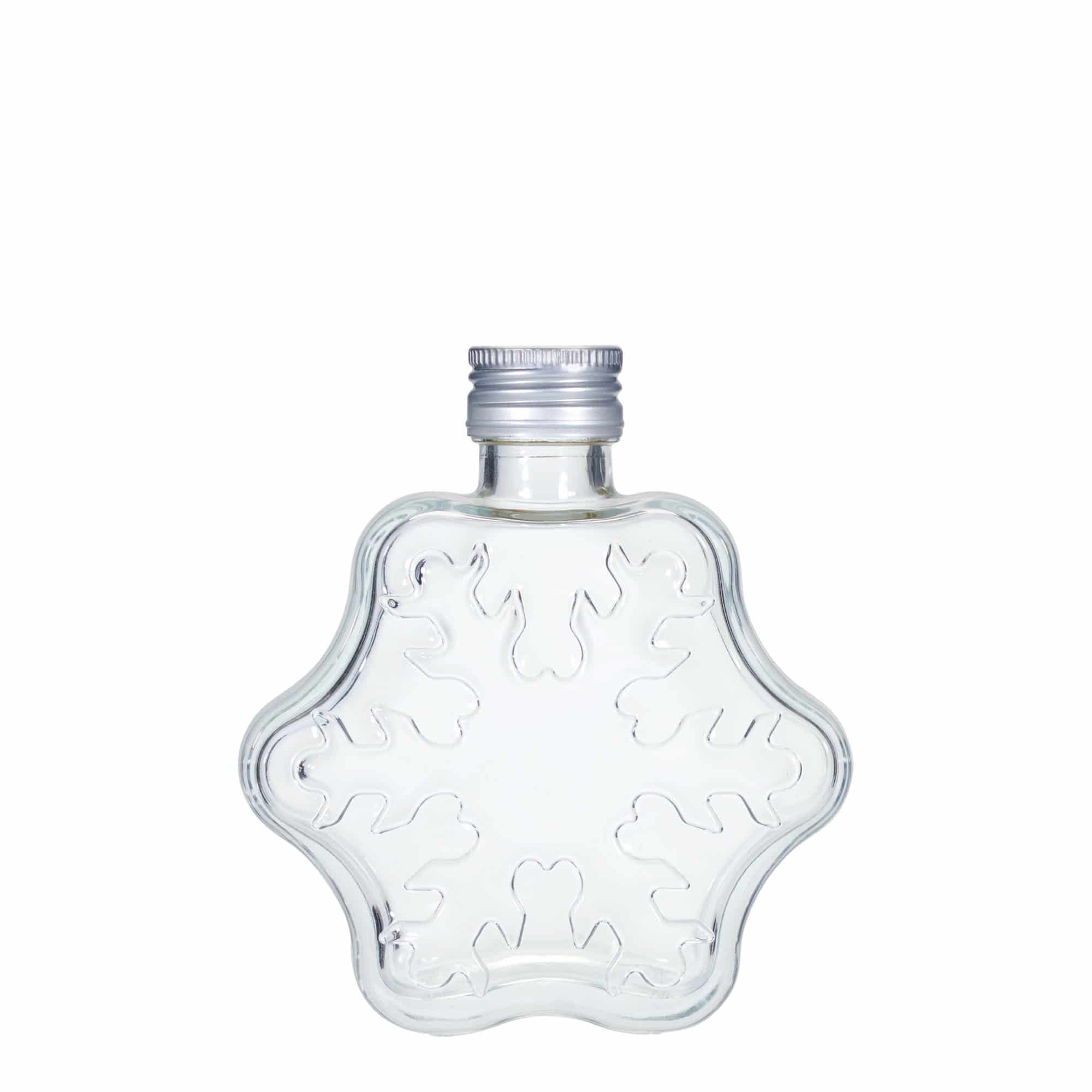 200 ml cam şişe 'Kar Tanesi', ağız: PP 28