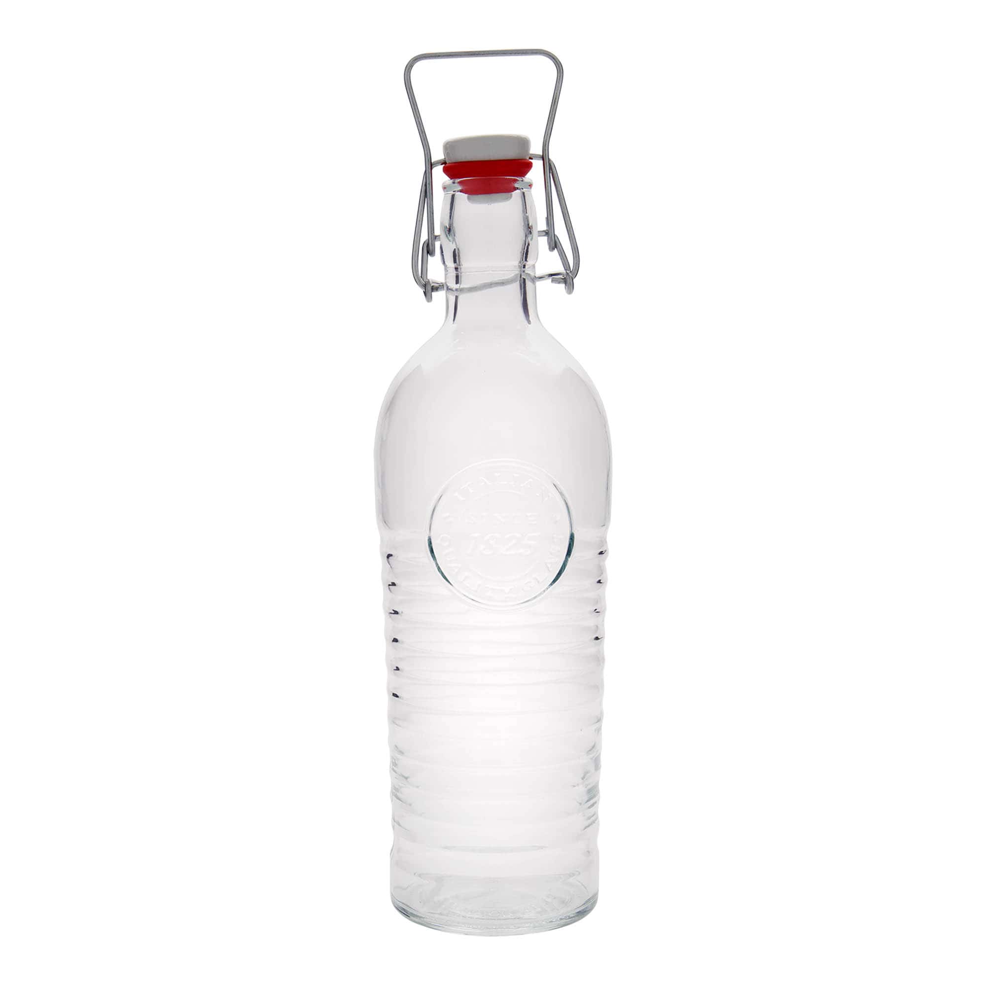 1.200 ml Cam şişe 'Officina 1825', Ağız: Mandallı kapak