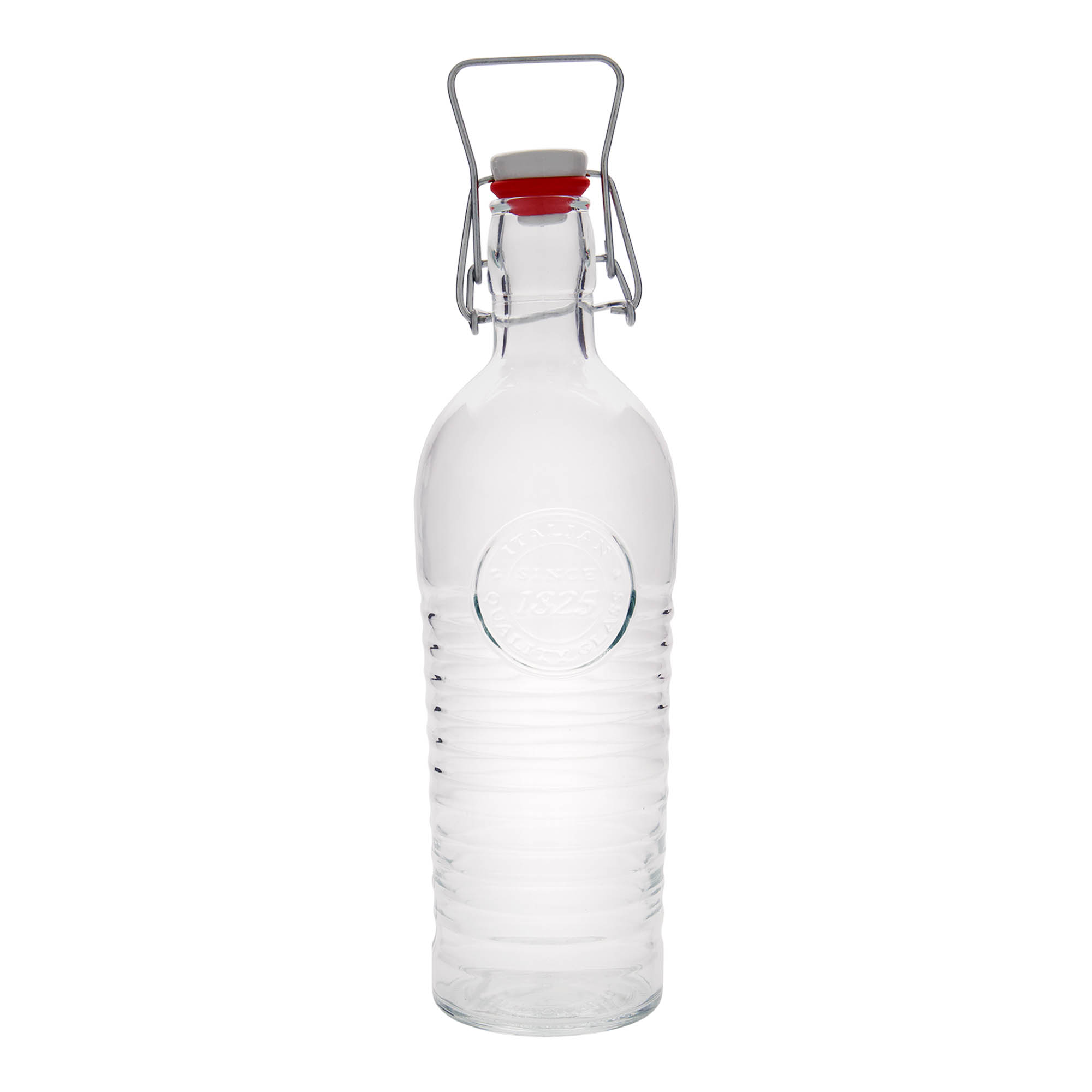 1.200 ml Cam şişe 'Officina 1825', Ağız: Mandallı kapak