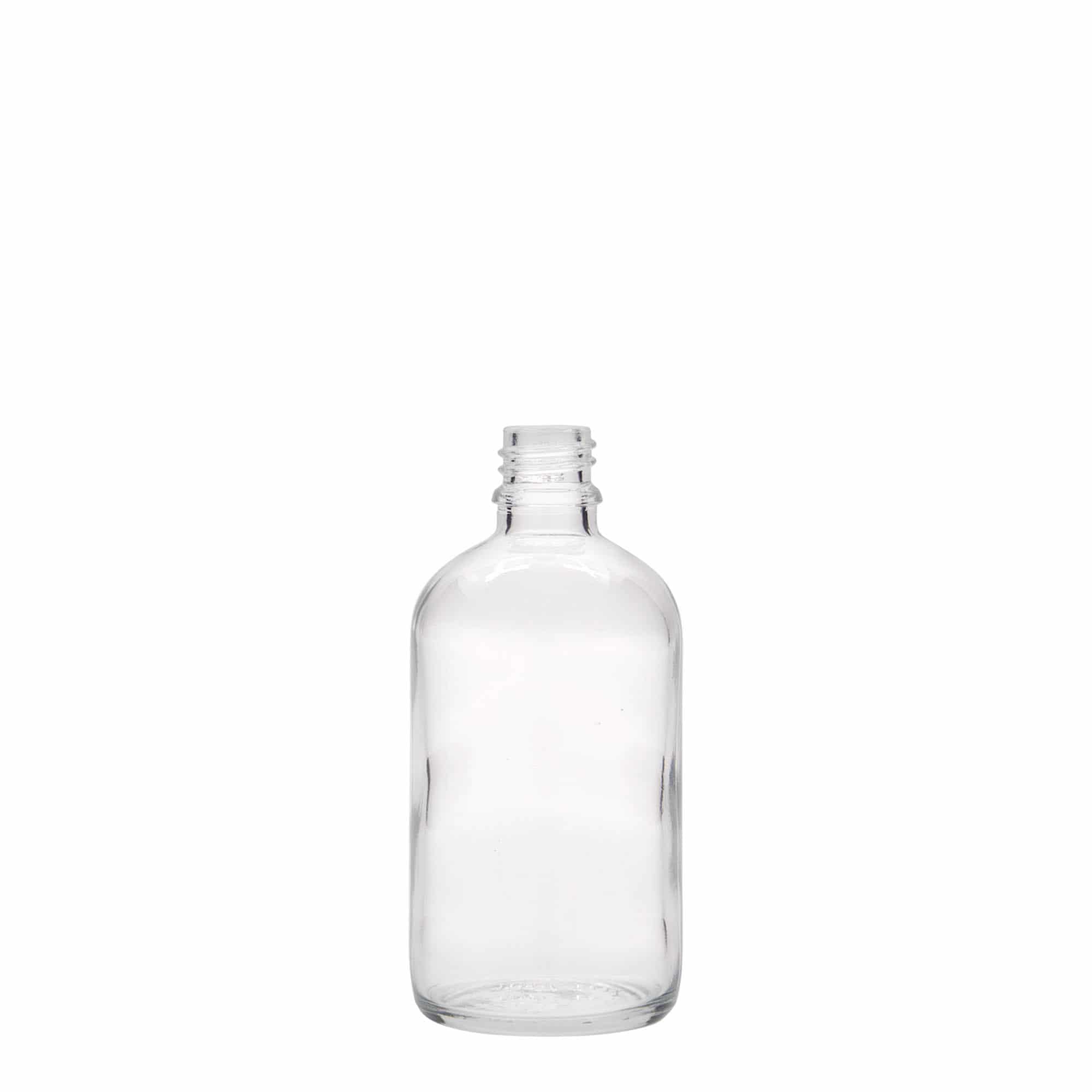 100 ml tıbbi şişe, cam, ağız: DIN 18 100 ml tıbbi şişe, cam, ağız: DIN 18