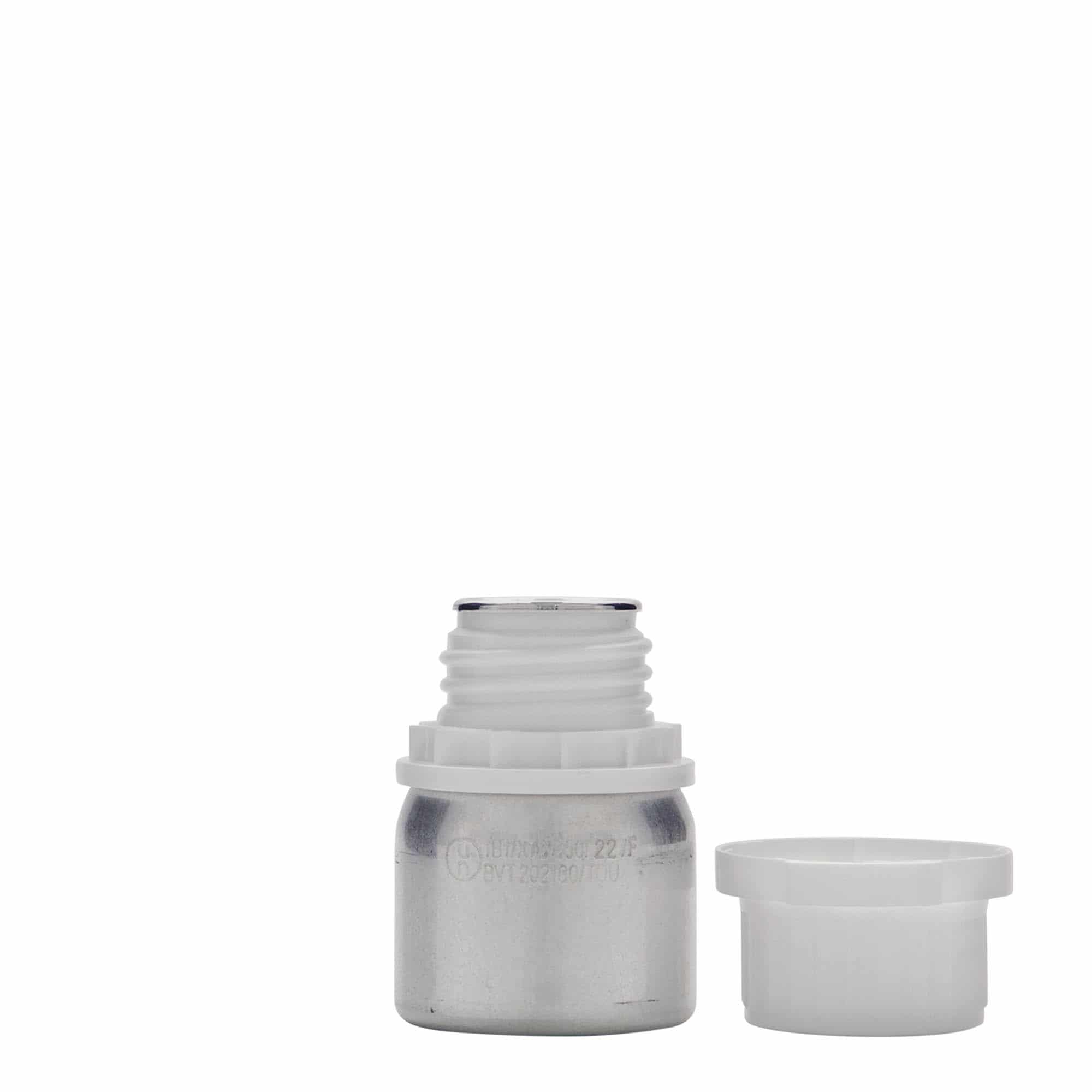50 ml Alüminyum şişe, metal, gümüş, ağız: DIN 32 50 ml Alüminyum şişe, metal, gümüş, ağız: DIN 32