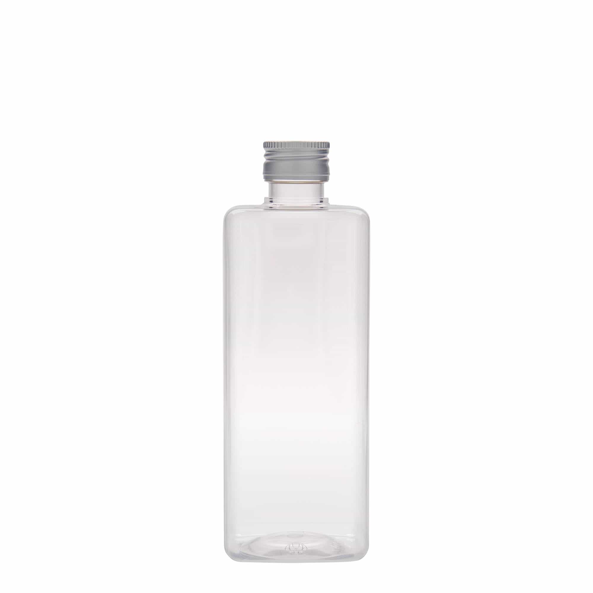 500 ml PET Şişe 'Karl', kare, plastik, ağız: PP 28