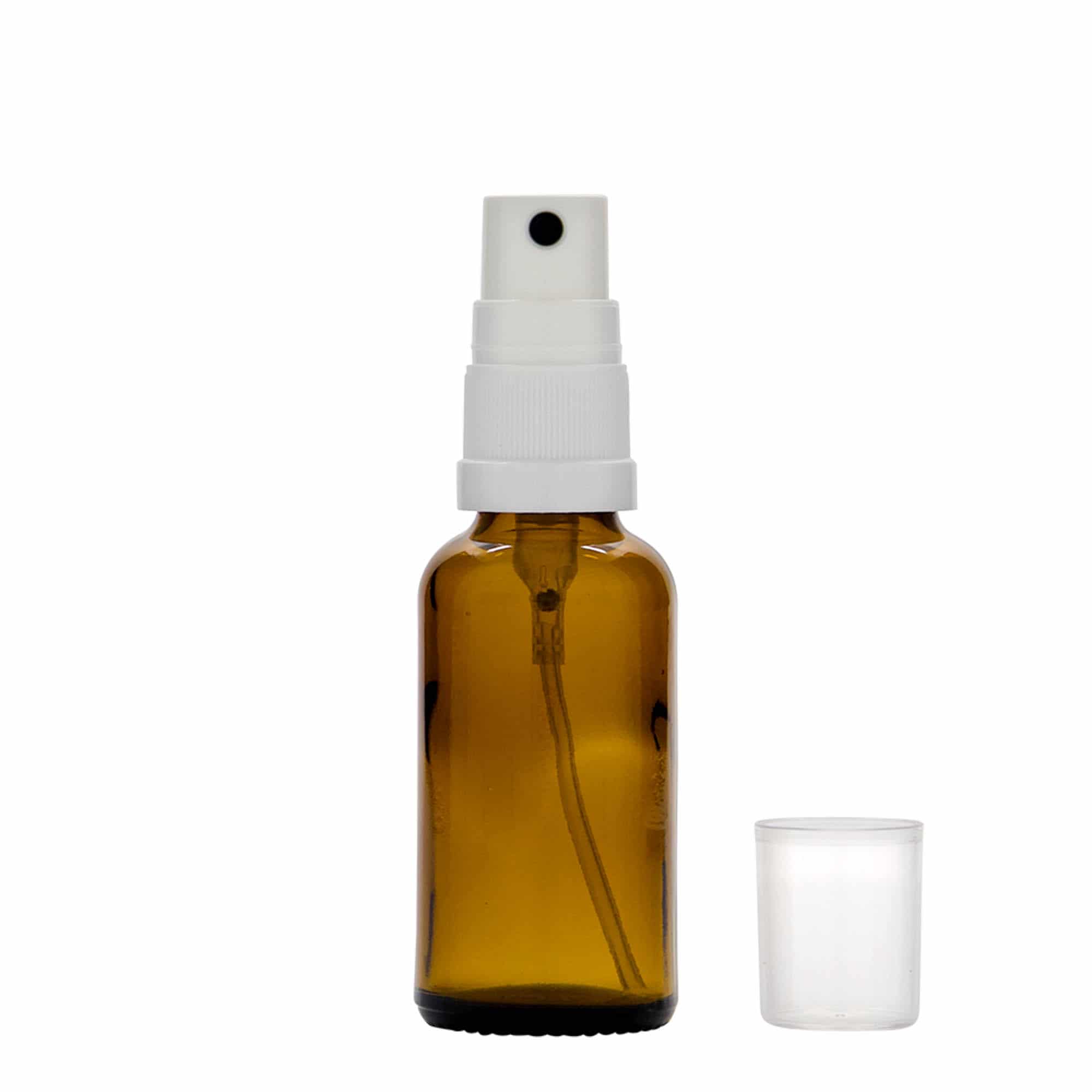 30 ml Sprey Şişesi Tıbbi, Cam, Kahverengi, Ağız: DIN 18