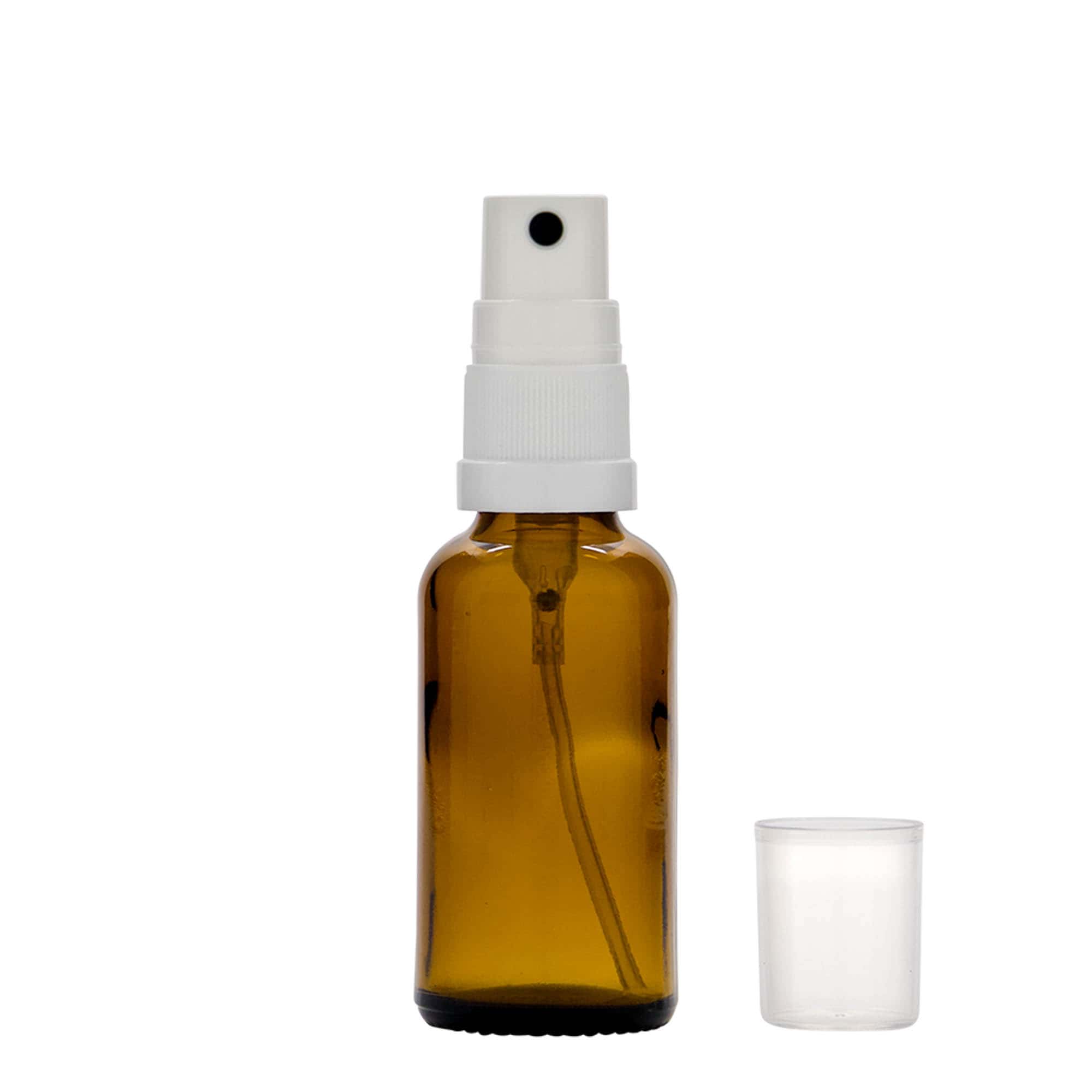 30 ml Sprey Şişesi Tıbbi, Cam, Kahverengi, Ağız: DIN 18