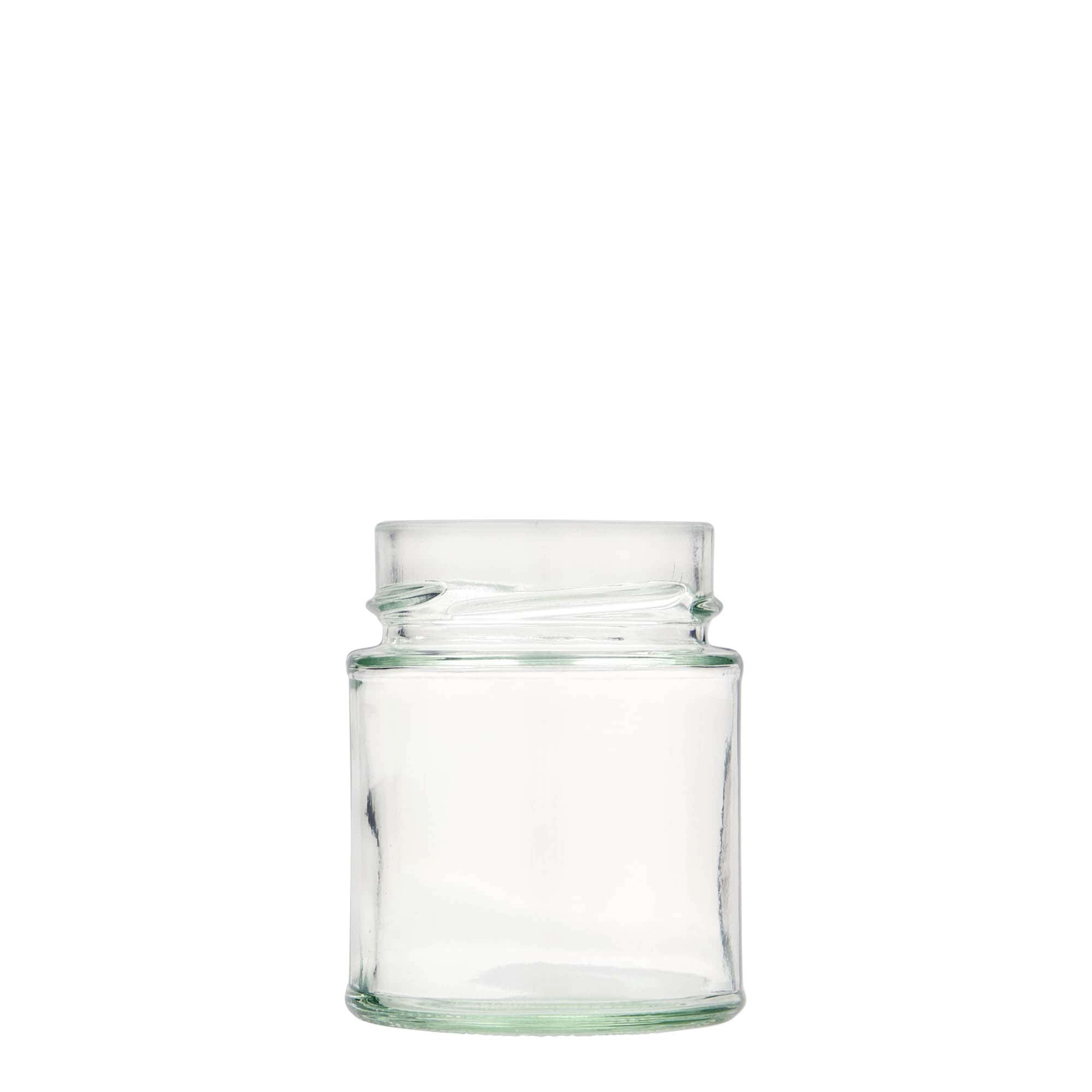 161 ml Yuvarlak Cam 'Summertime', Ağız: Derin Vidalı Kapak (DTO 58)