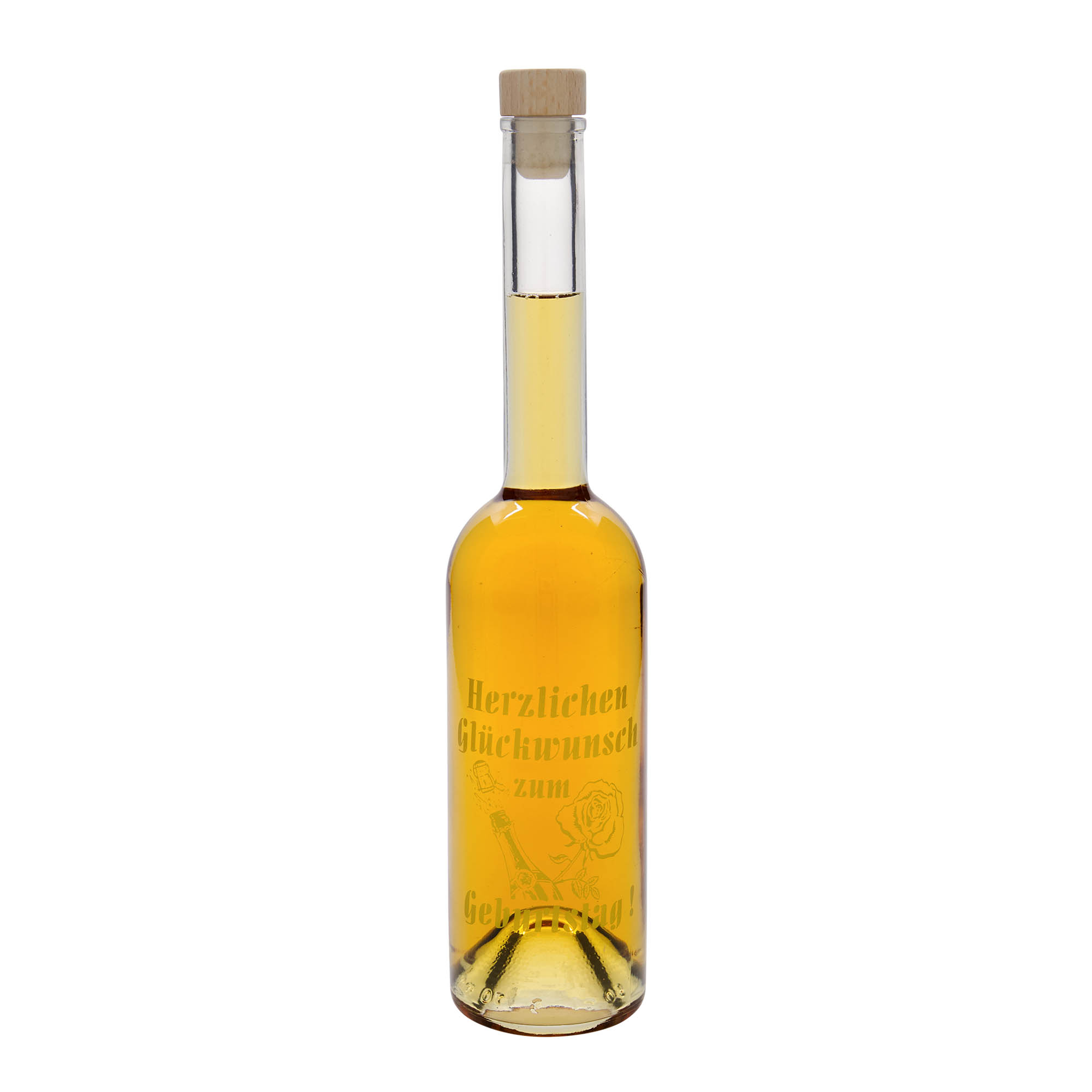 500 ml Cam Şişe 'Opera', Motif: Doğum Günü Şişesi, Ağız: Mantar 500 ml Cam Şişe 'Opera', Motif: Doğum Günü Şişesi, Ağız: Mantar