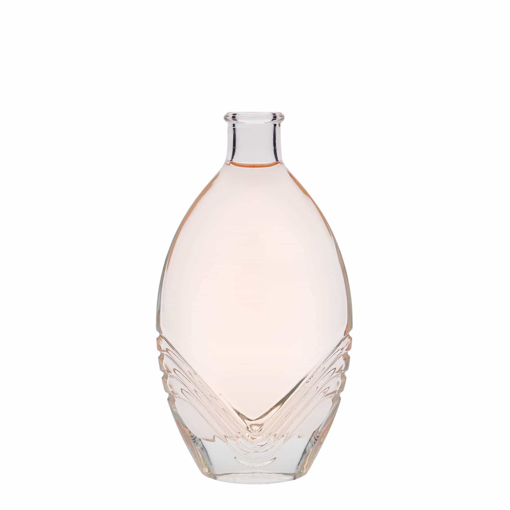 200 ml cam şişe 'Florence', oval, ağız: mantar