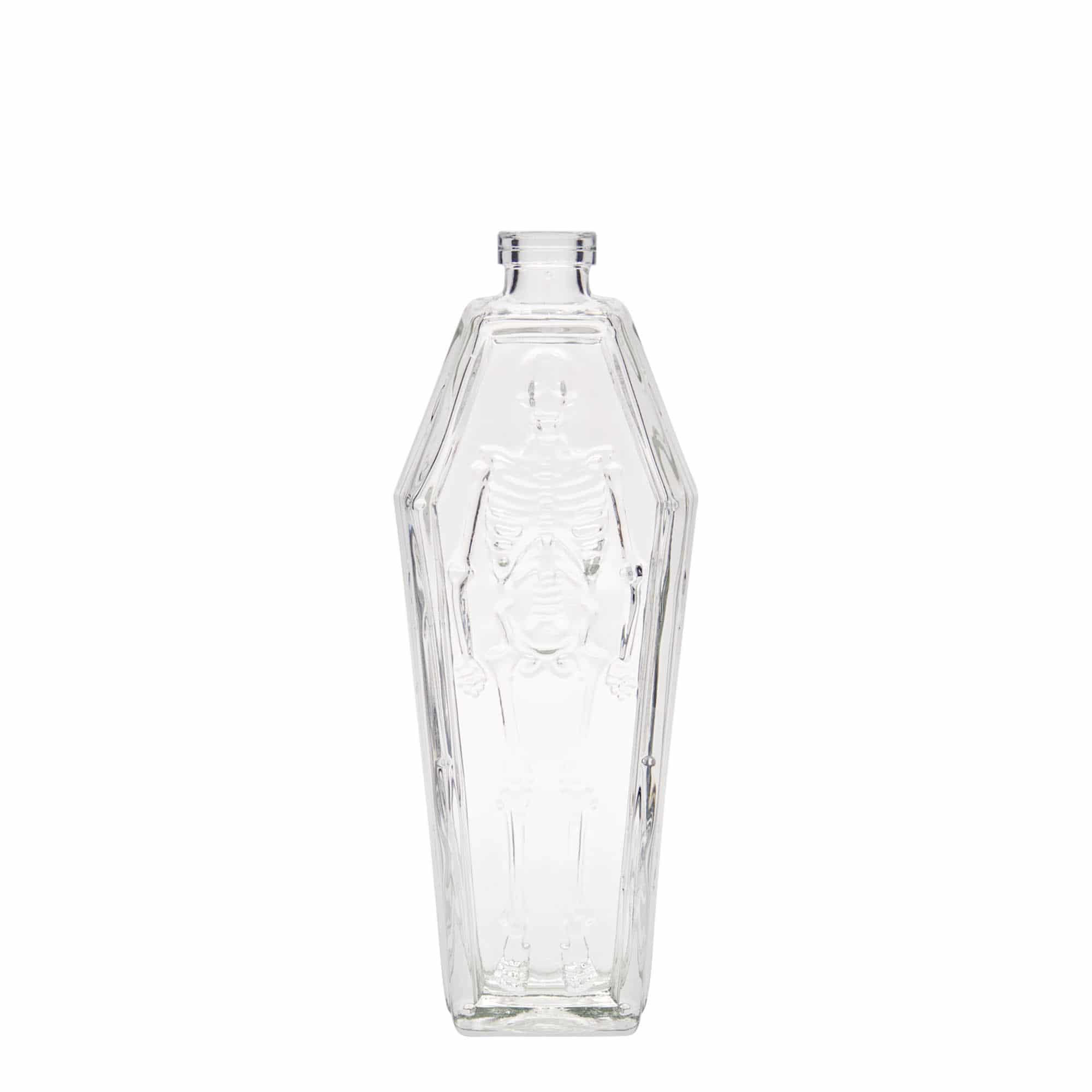 200 ml cam şişe 'Tabut', ağız: mantar tapa 200 ml cam şişe 'Tabut', ağız: mantar tapa